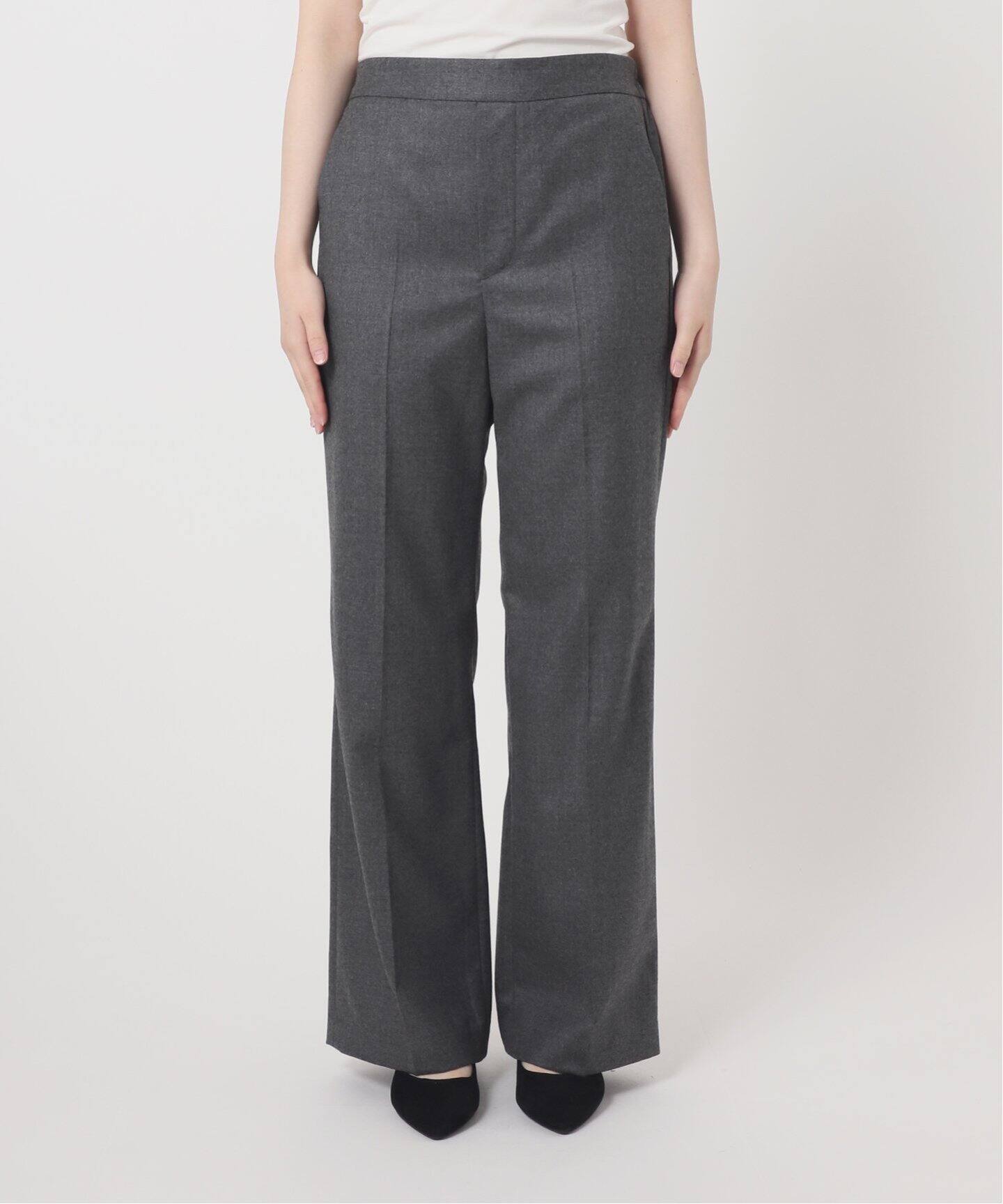 ストレッチフラノセンタープレスイージーパンツ（スラックス