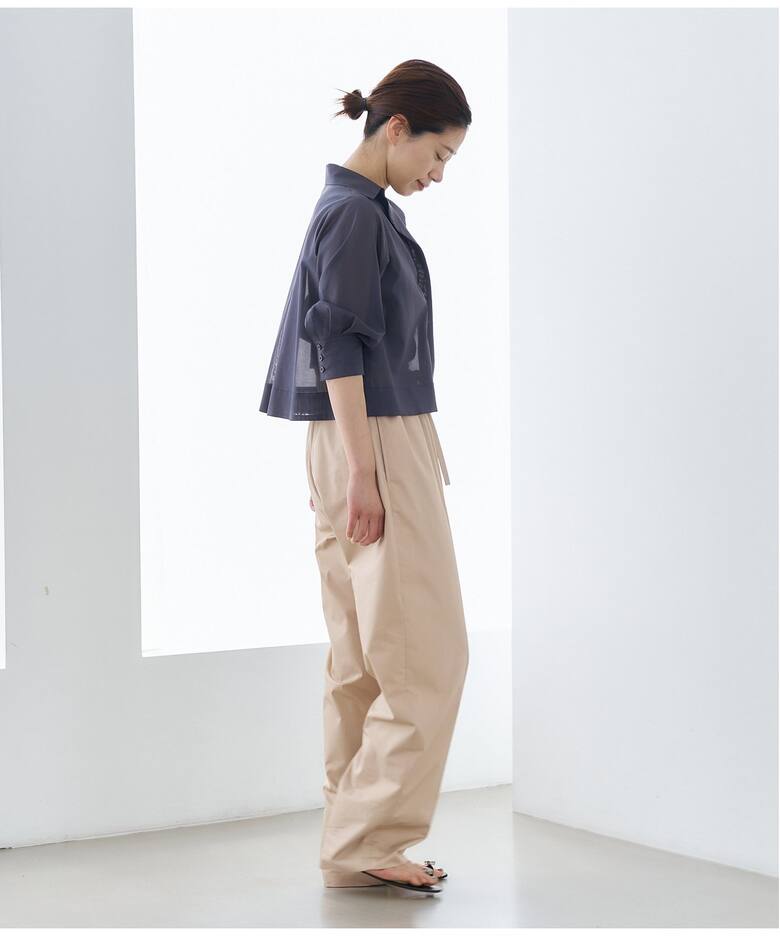 コットンポリエステルドロストパンツ（その他パンツ）｜VERMEIL par  