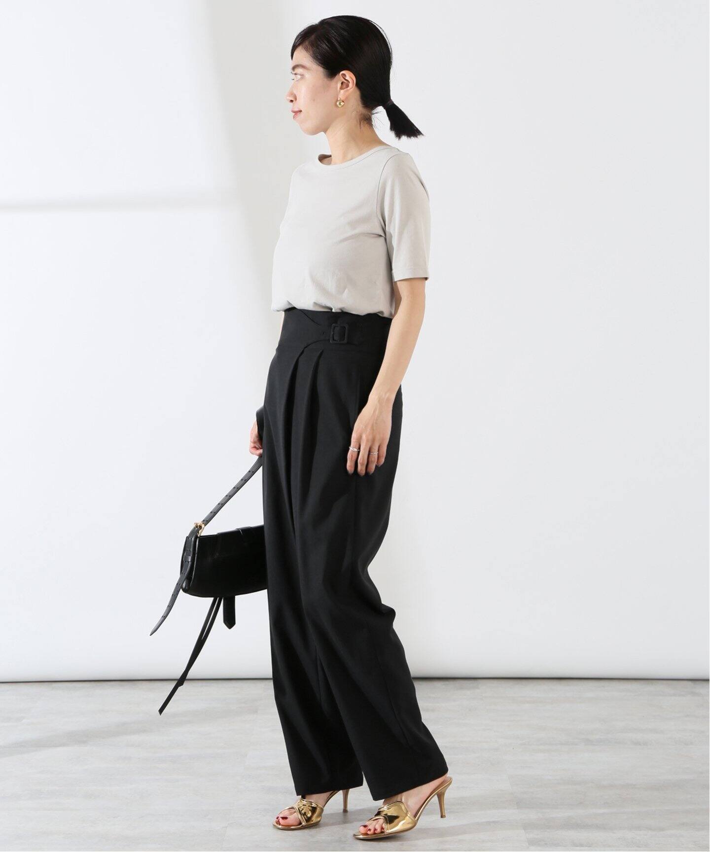 アシンメトリーパンツ（スラックス）｜VERMEIL par iena（ヴェルメイユ  