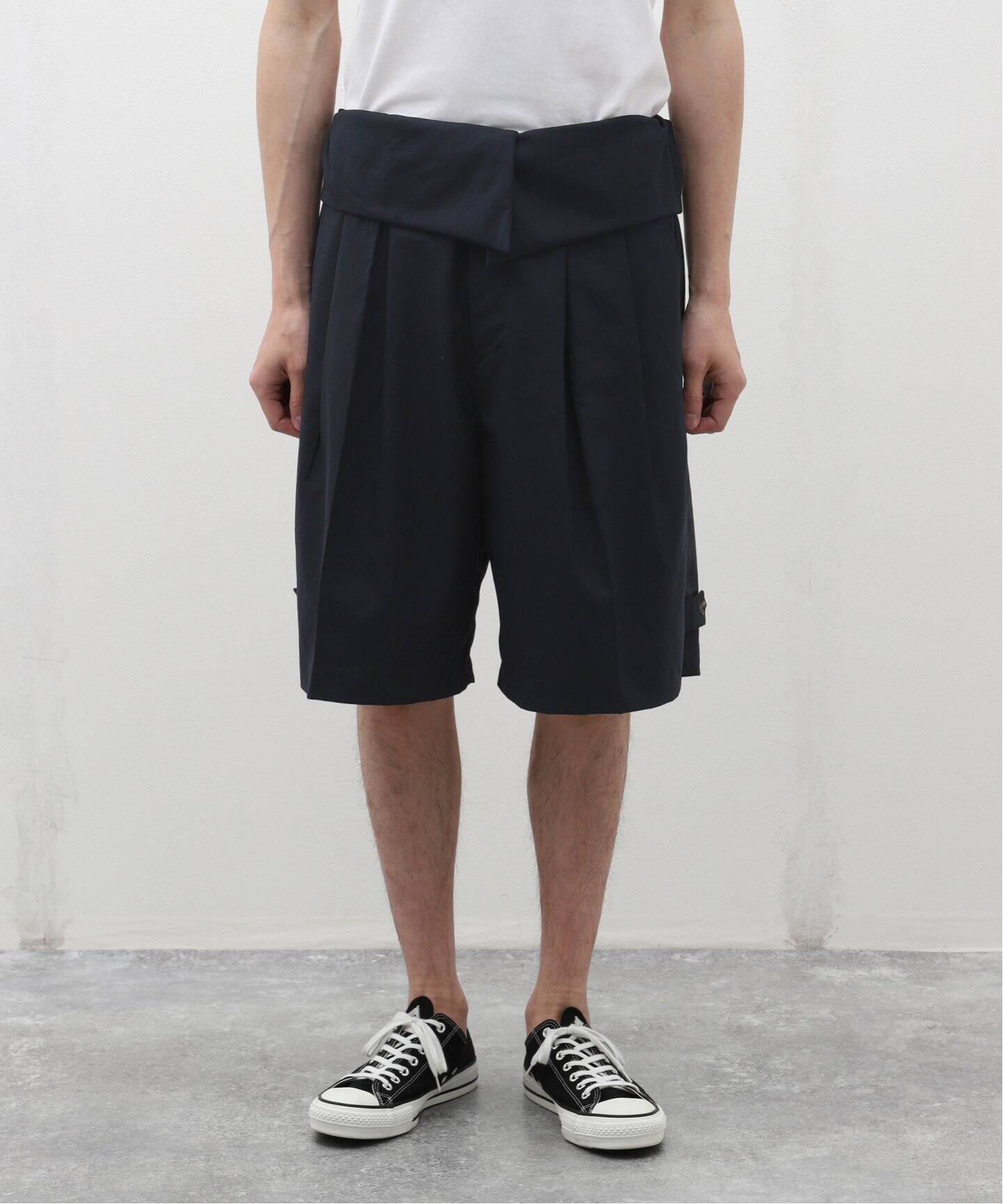 Sillage (シアージ) WOOL TROPICAL GURKHA SHORTS EX SL24SS-GRSTW-NV 