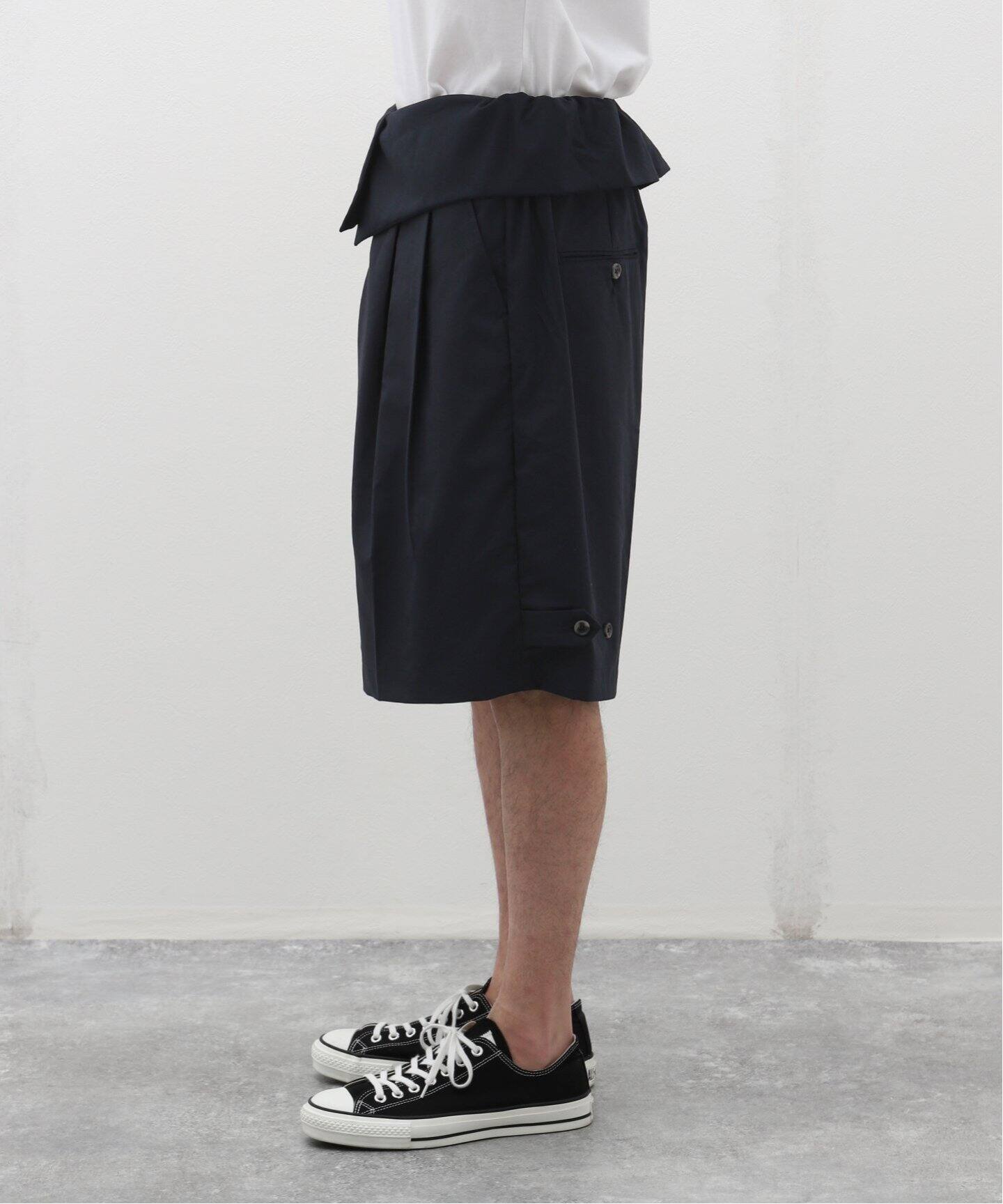 Sillage (シアージ) WOOL TROPICAL GURKHA SHORTS EX SL24SS-GRSTW-NV 