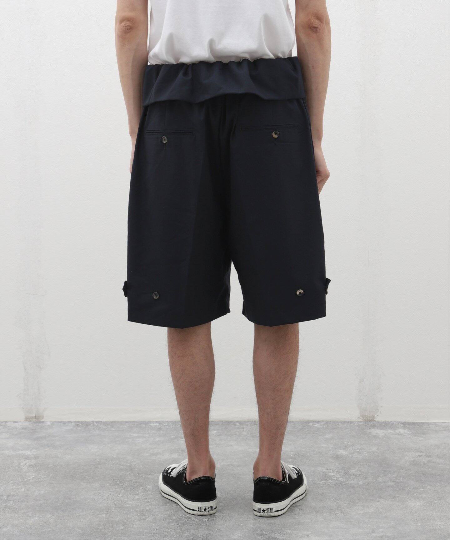 Sillage (シアージ) WOOL TROPICAL GURKHA SHORTS EX SL24SS-GRSTW-NV 