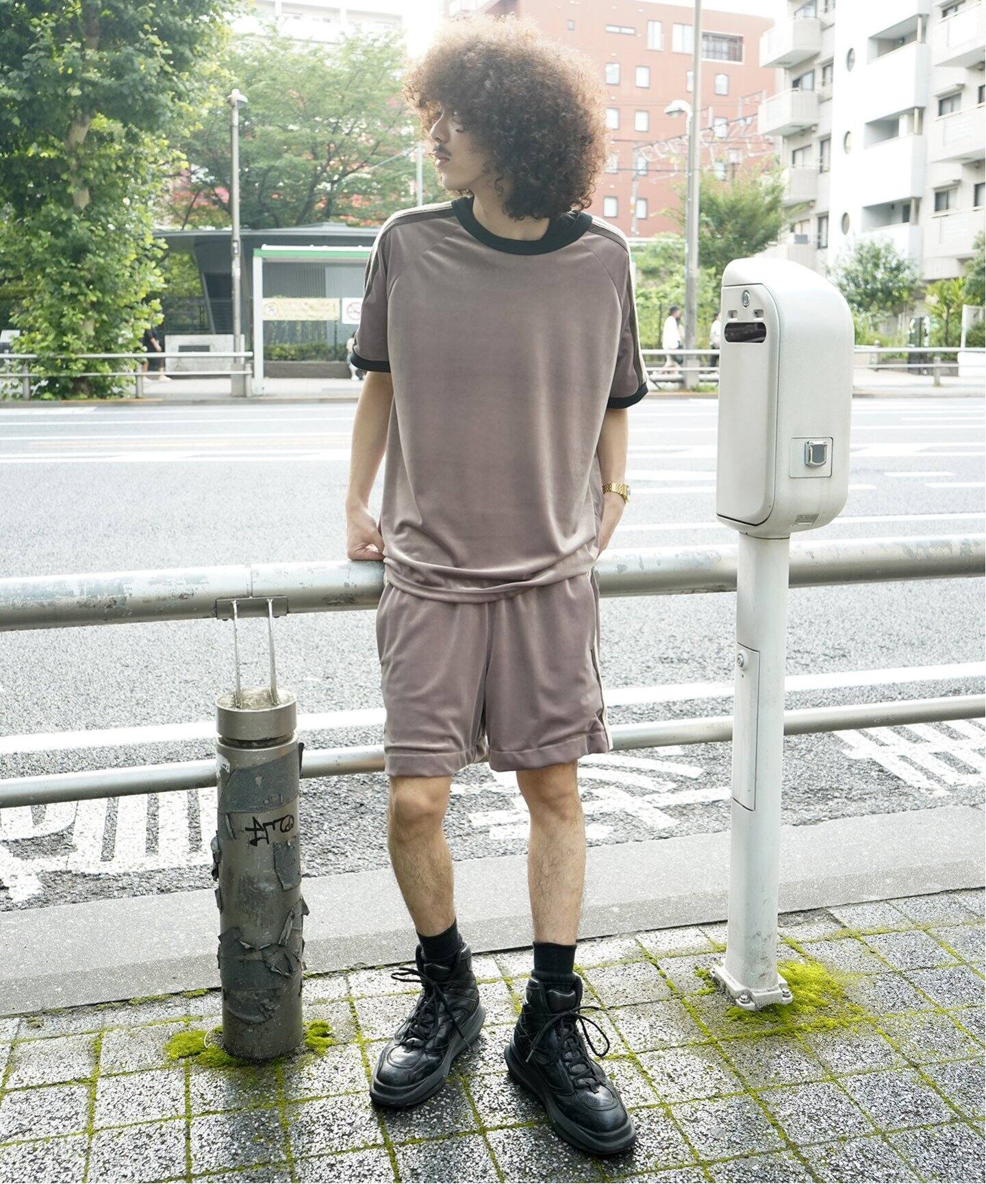 Sasquatchfabrix. / サスクワァッチファブリックス】LACE TAPE VELOUR 