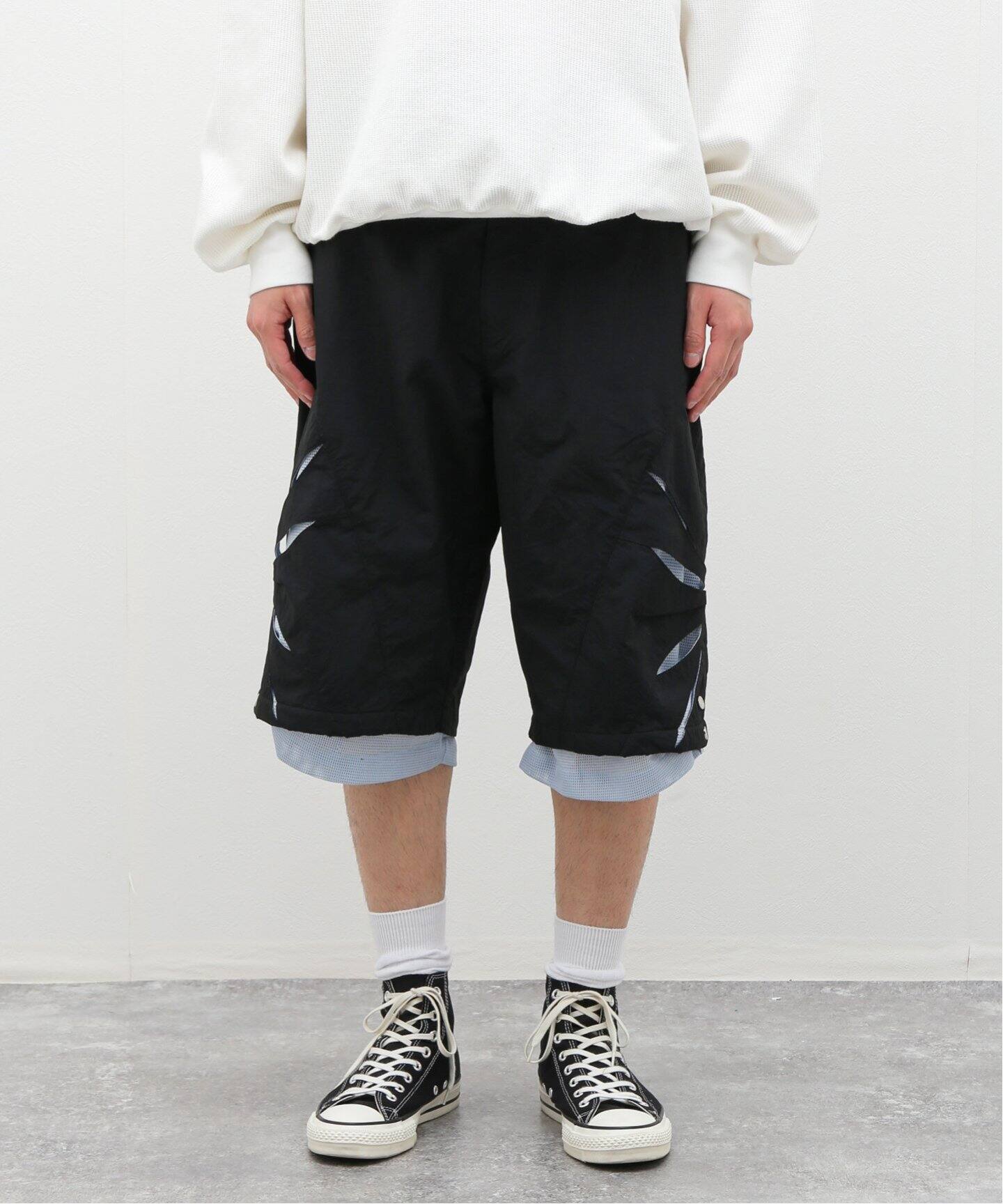 SAN SAN GEAR / サンサンギア】CUT OFF MESH SHORTS（ショート・ハーフ 