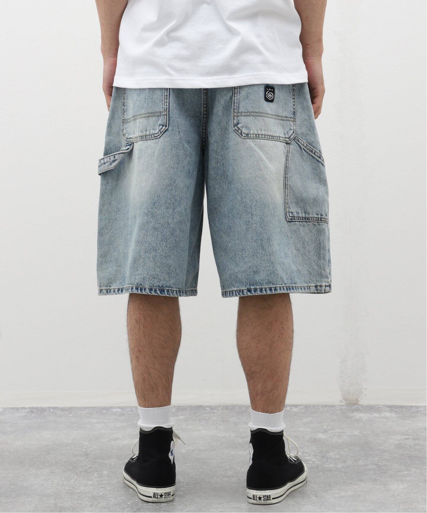 ★2024SS新作★LMC★BRUSH WASHED DENIM CARPENTER SHORTS LMC / エルエムシー】BRUSH WASHED DENIM CARPENTER SHORTS