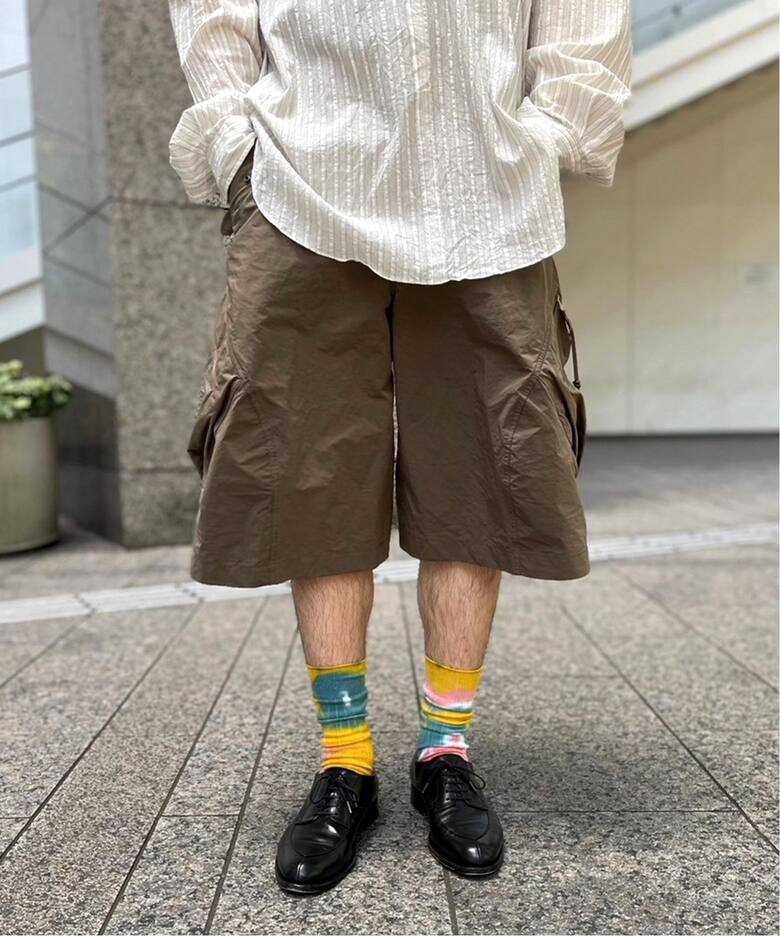 NVRFRGT / ネヴァーフォーゲット】3D TWISTED CARGO SHORT PANTS 