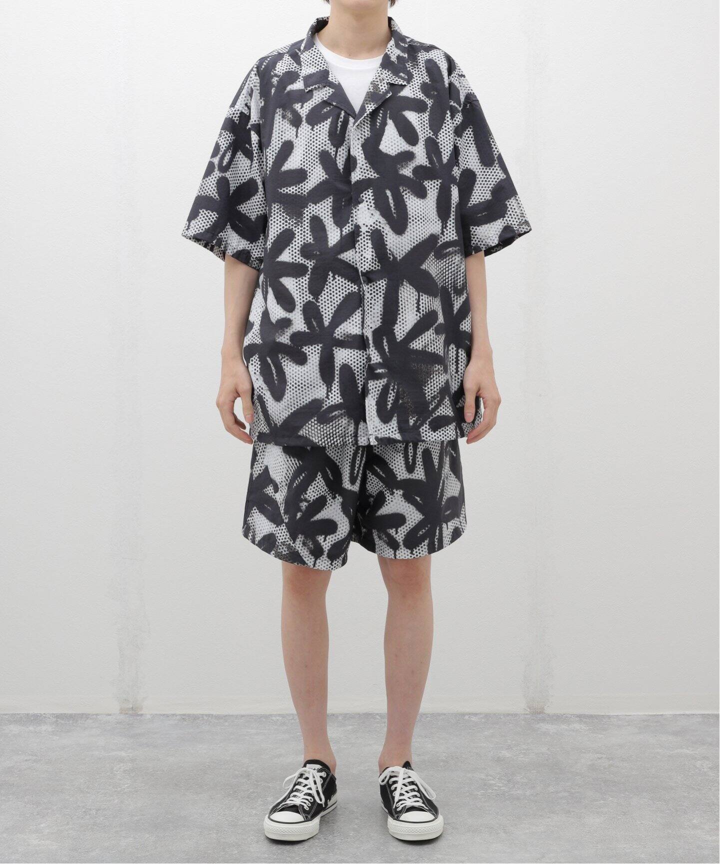 SHELTECH × R.KAMIYAMA BLACK PRINT SHORTS（ショート・ハーフ