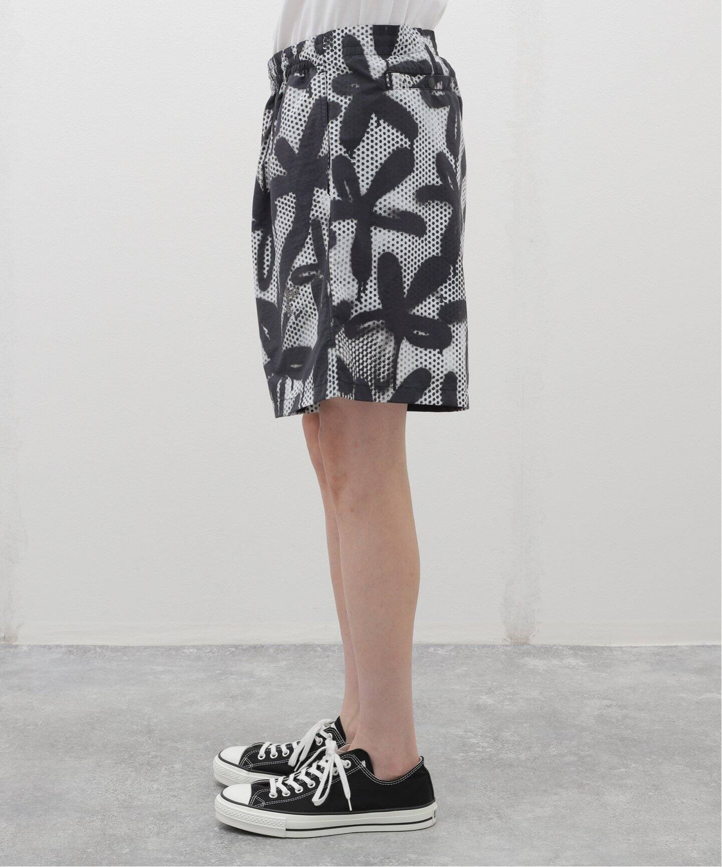 SHELTECH × R.KAMIYAMA ハーフパンツ SHELTECH × R.KAMIYAMA BLACK PRINT SHORTS（ショート・ハーフ