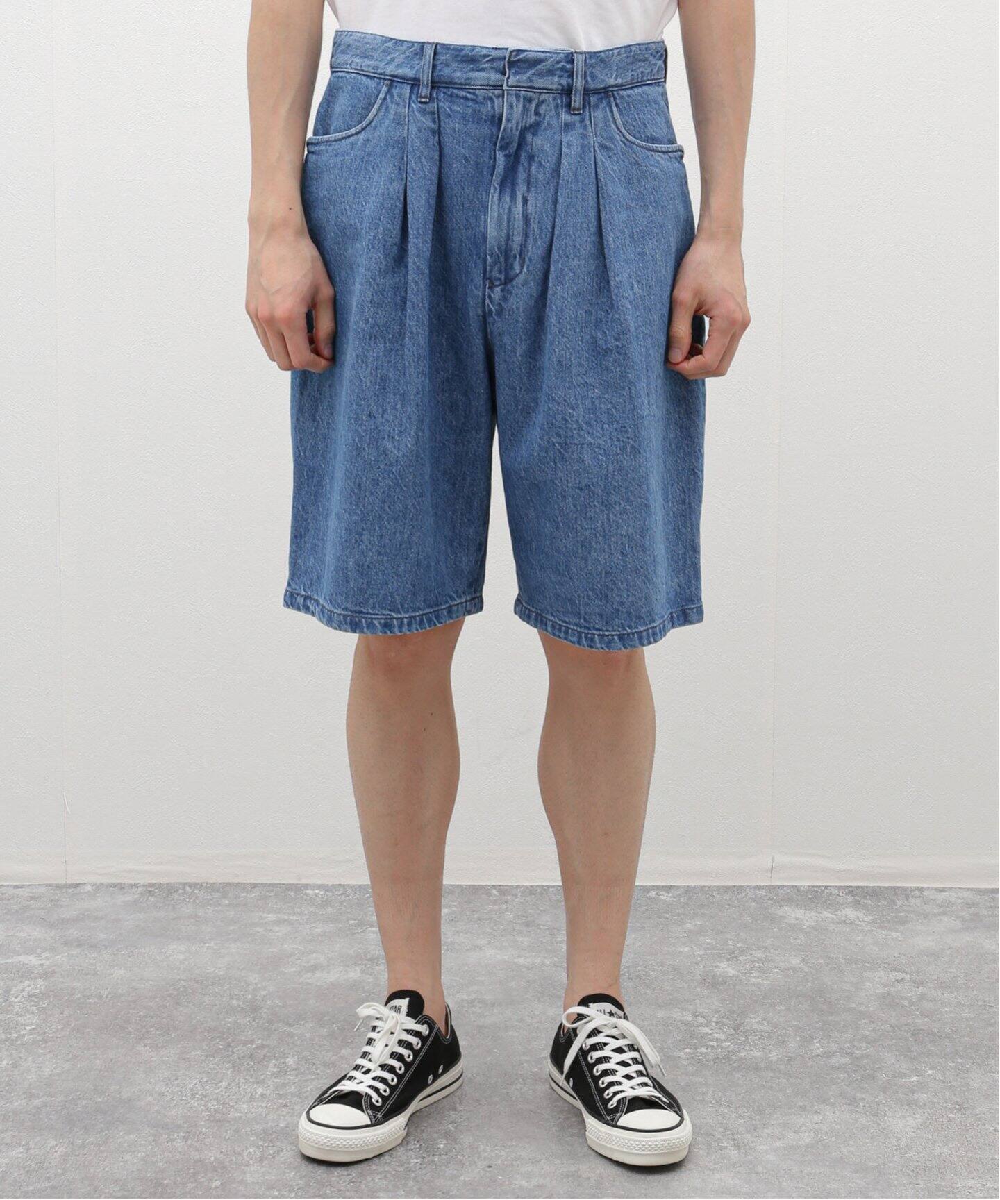 FARAH / ファーラー Two Tuck Wide Tapered Shorts FR0401-M4033  