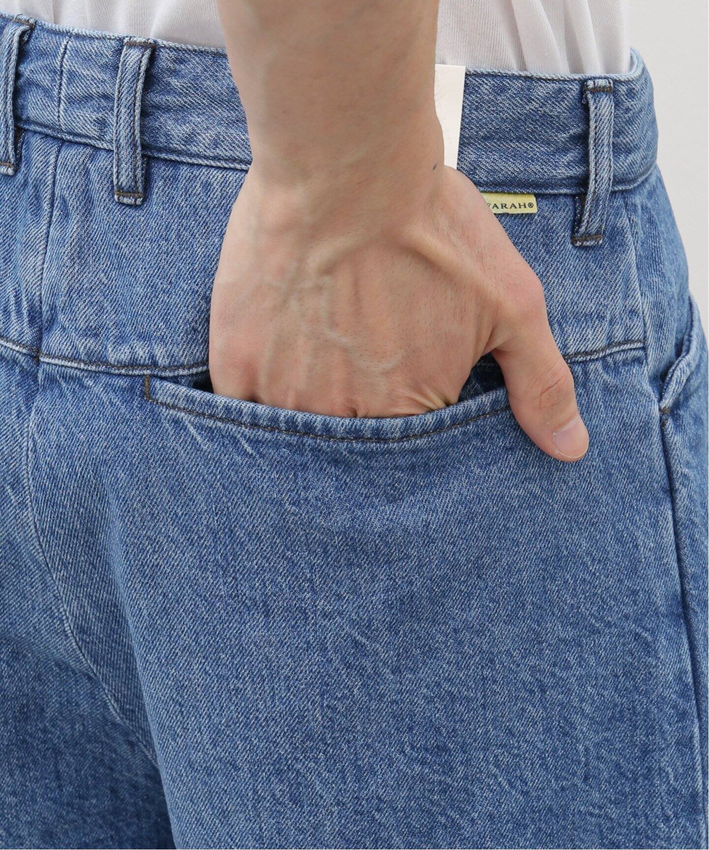 【2plan】Raoul two-tuck wide half pants Neighborhood Slanted Tuck Pants 232AQNH-PTM03 / Beige | OVERKILL