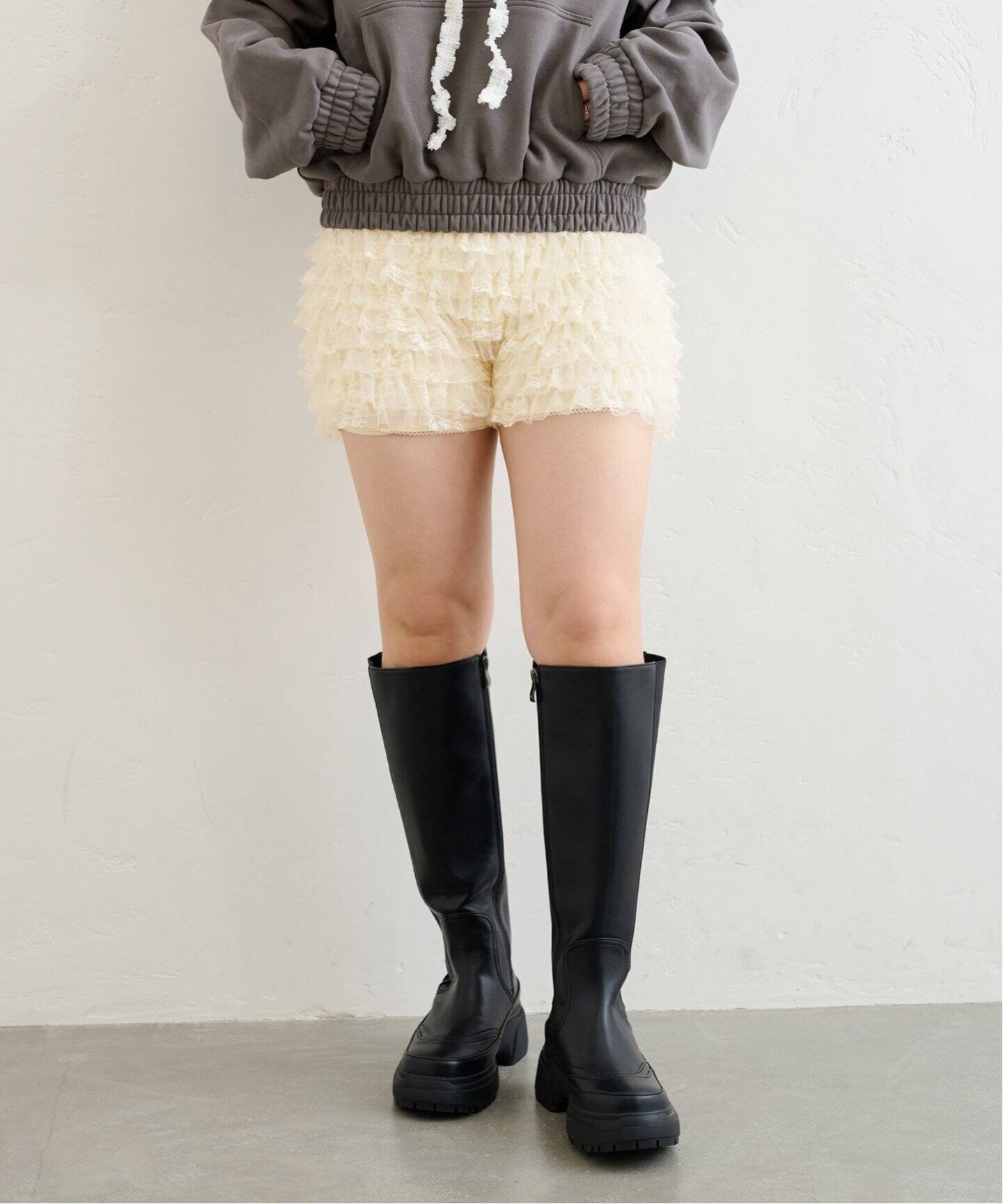 GLOWNY/グロウニー】 POLLY LACE BLOOMER SHORTS（ショート