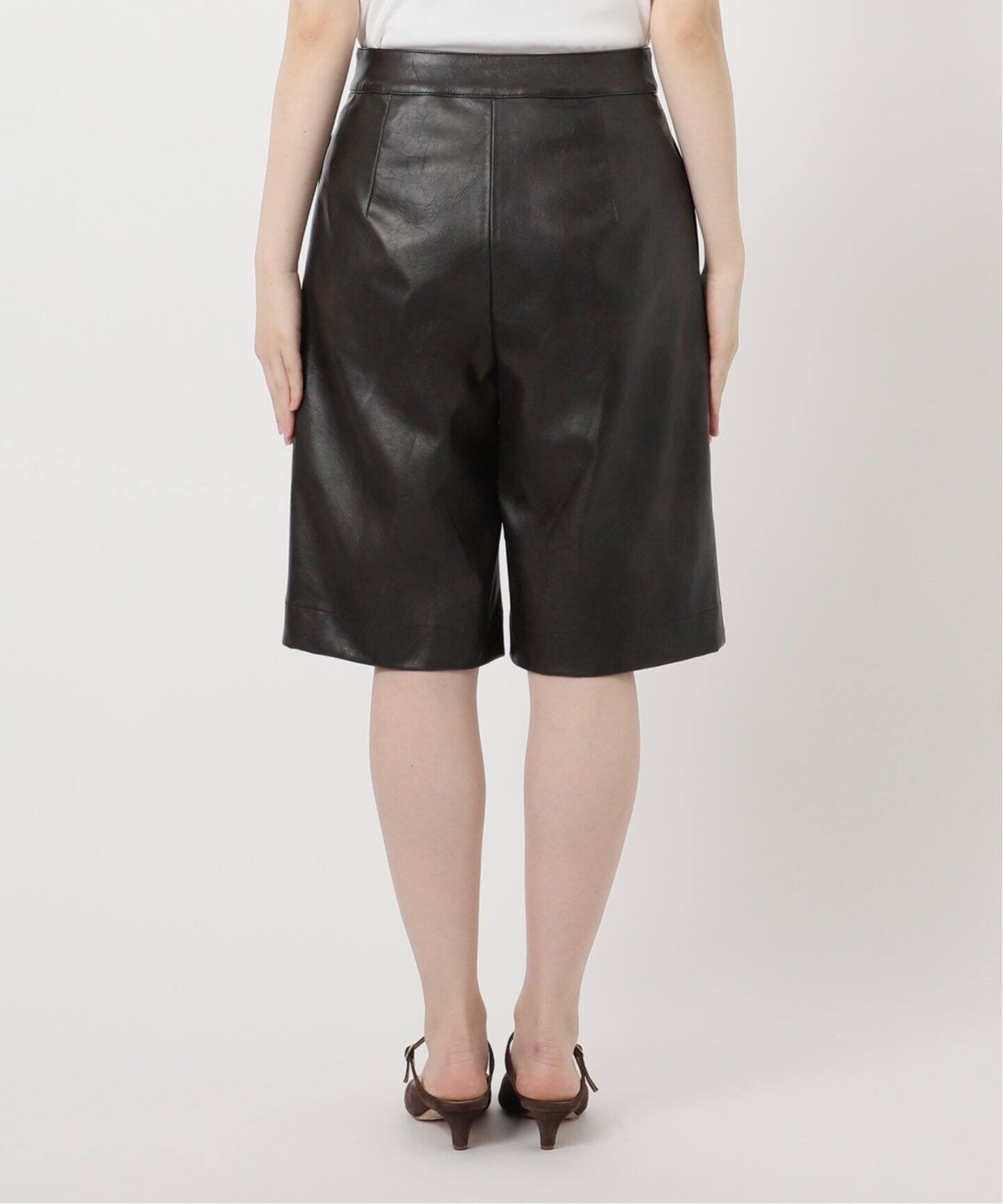 フェイクレザーショートパンツ（ショート・ハーフパンツ）｜NOBLE  