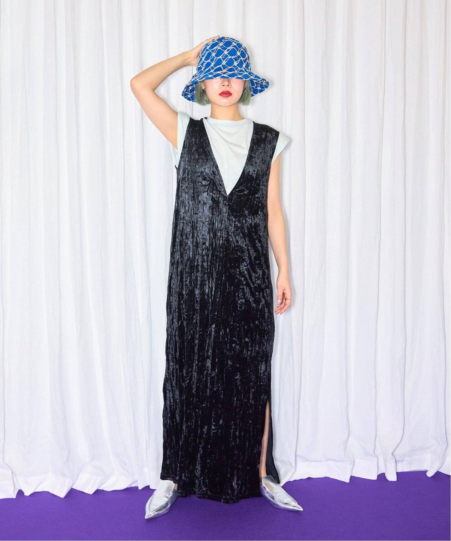 CRUSH VELVET LEAN DRESS：ワンピース（ワンピース）｜CITYSHOP  