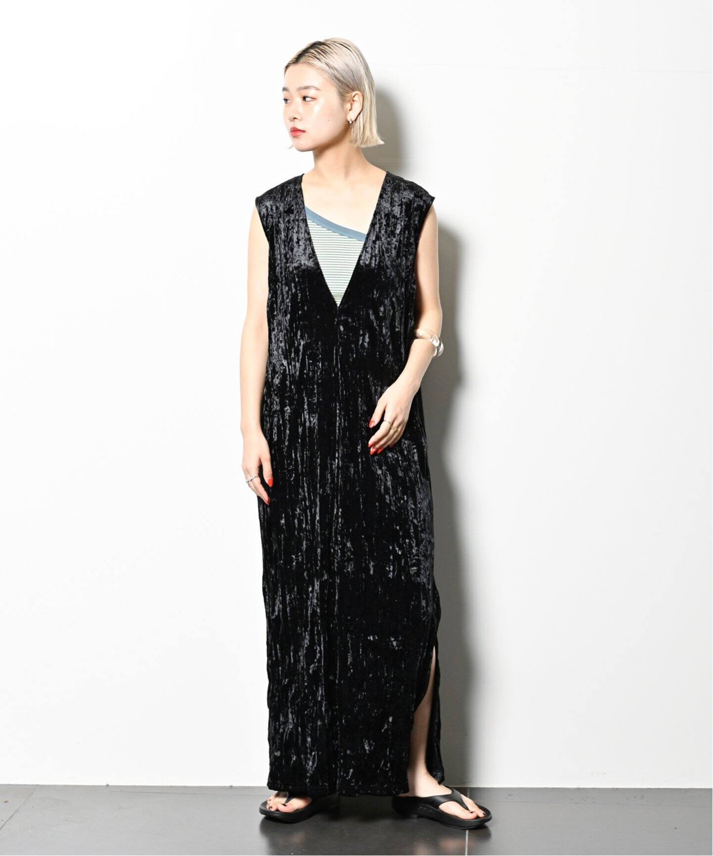 CRUSH VELVET LEAN DRESS：ワンピース（ワンピース）｜CITYSHOP  