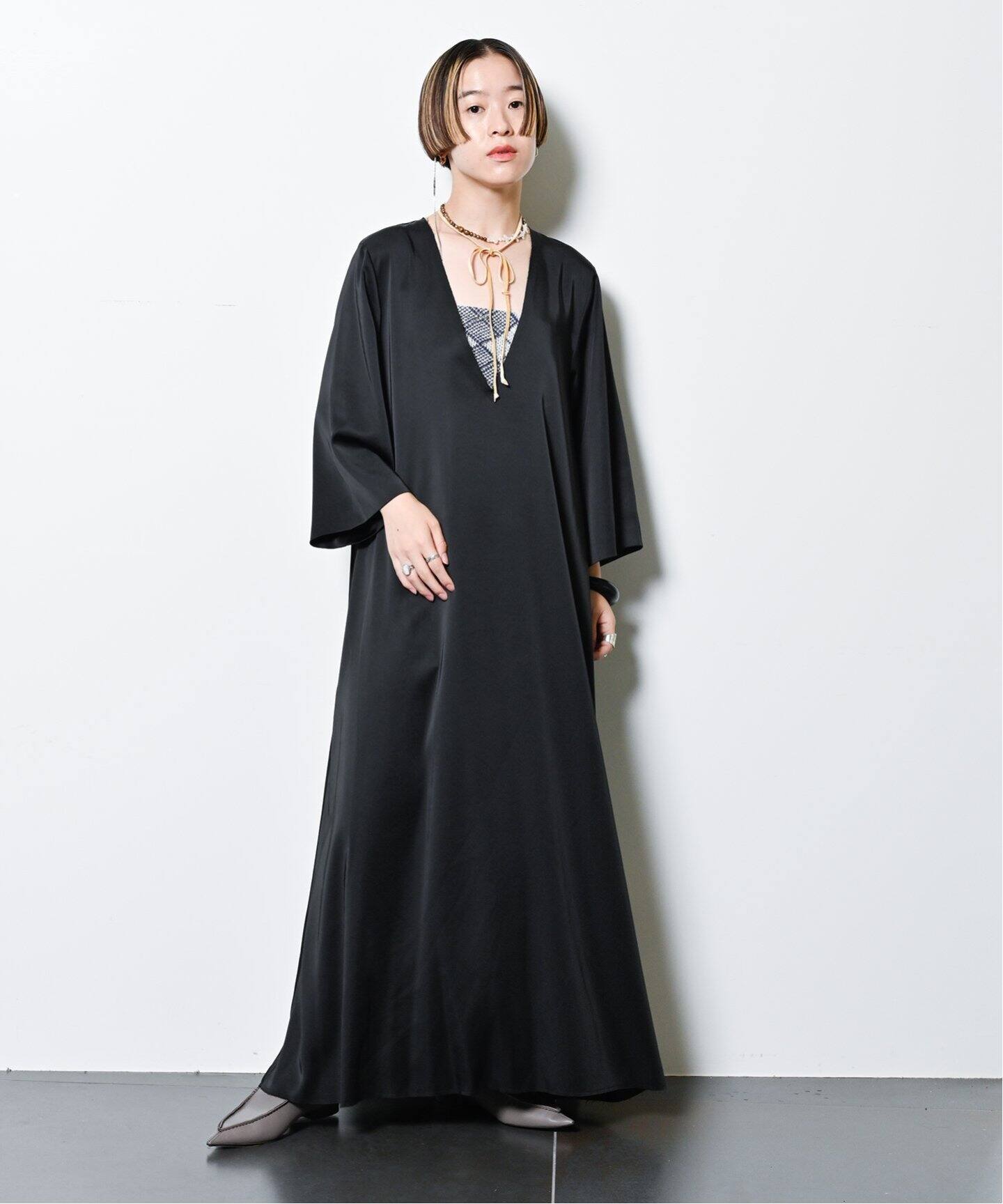 SATIN KAFTAN DRESS：ワンピース（ワンピース）｜CITYSHOP（シティ  
