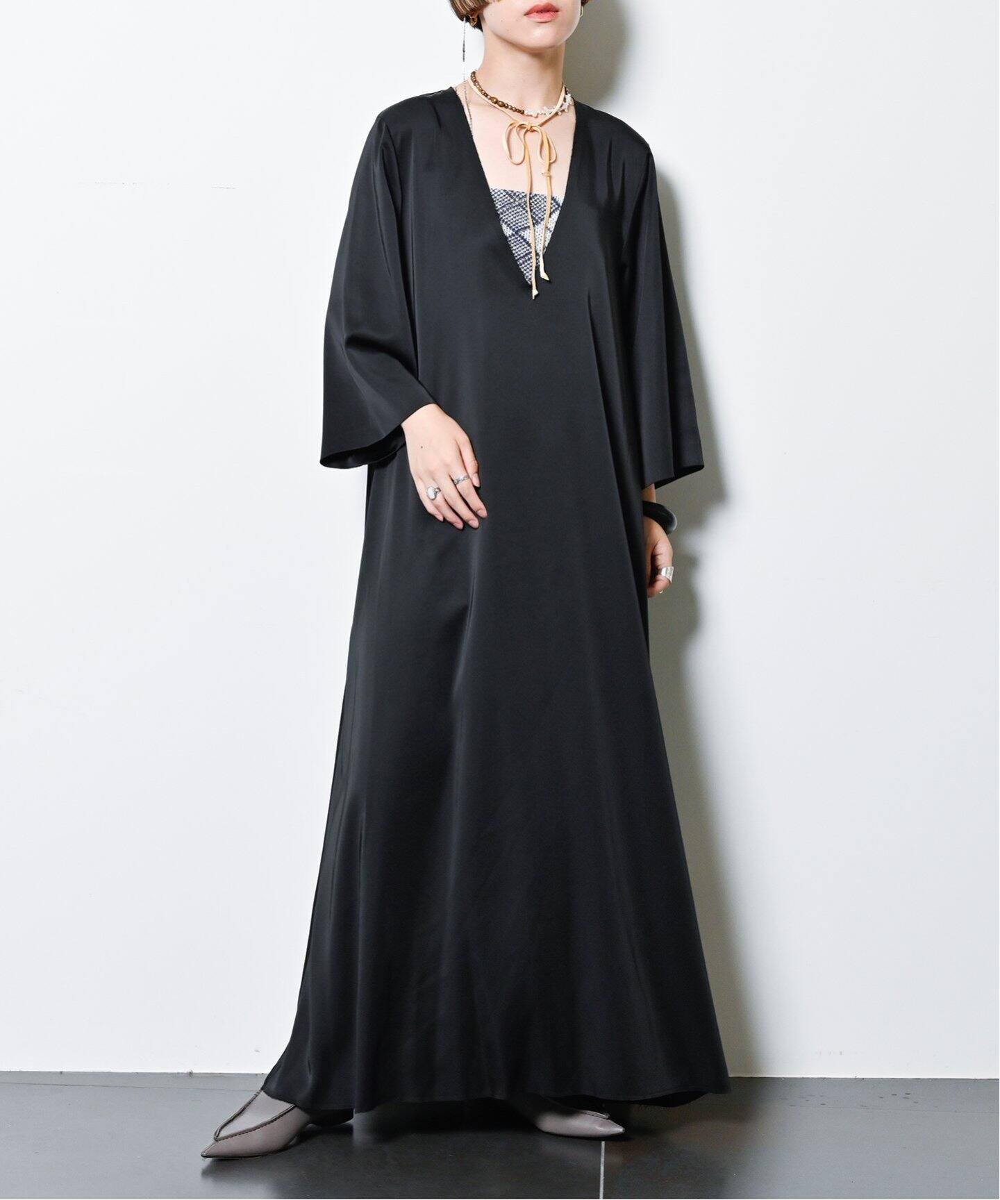 SATIN KAFTAN DRESS：ワンピース（ワンピース）｜CITYSHOP（シティ 