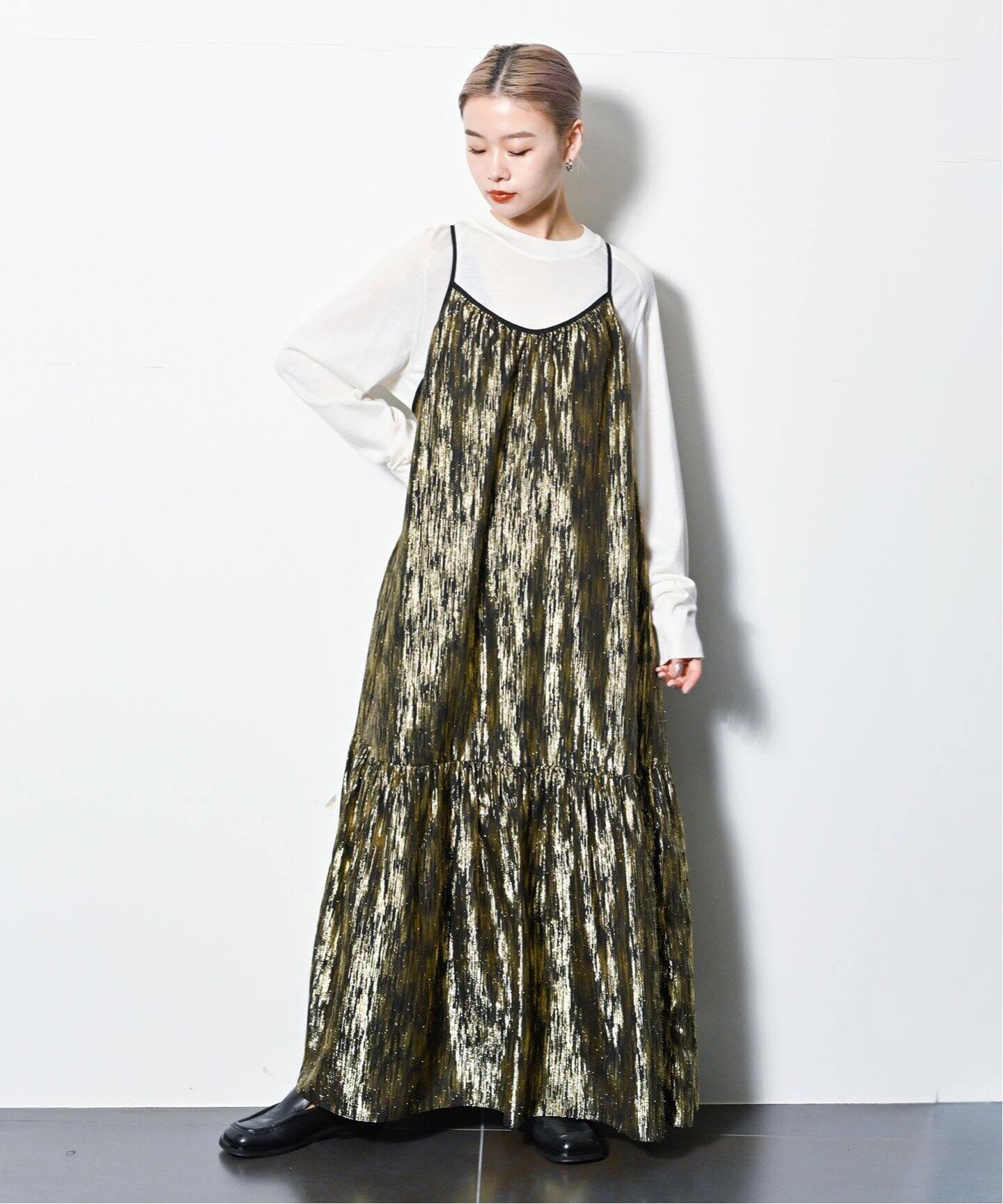 GOLD LAME DRESS：ワンピース（ワンピース）｜CITYSHOP（シティ  