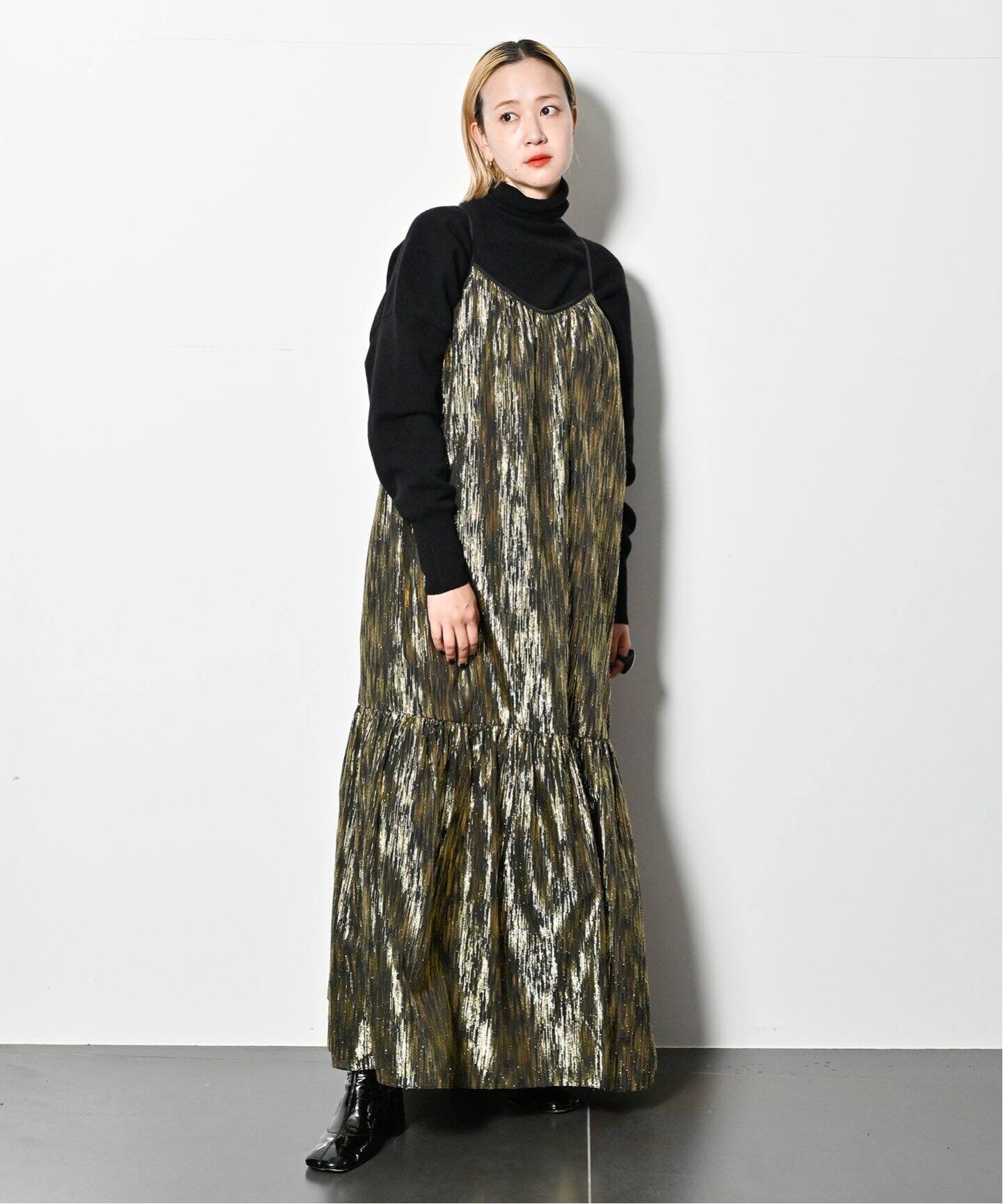 GOLD LAME DRESS：ワンピース（ワンピース）｜CITYSHOP（シティ 