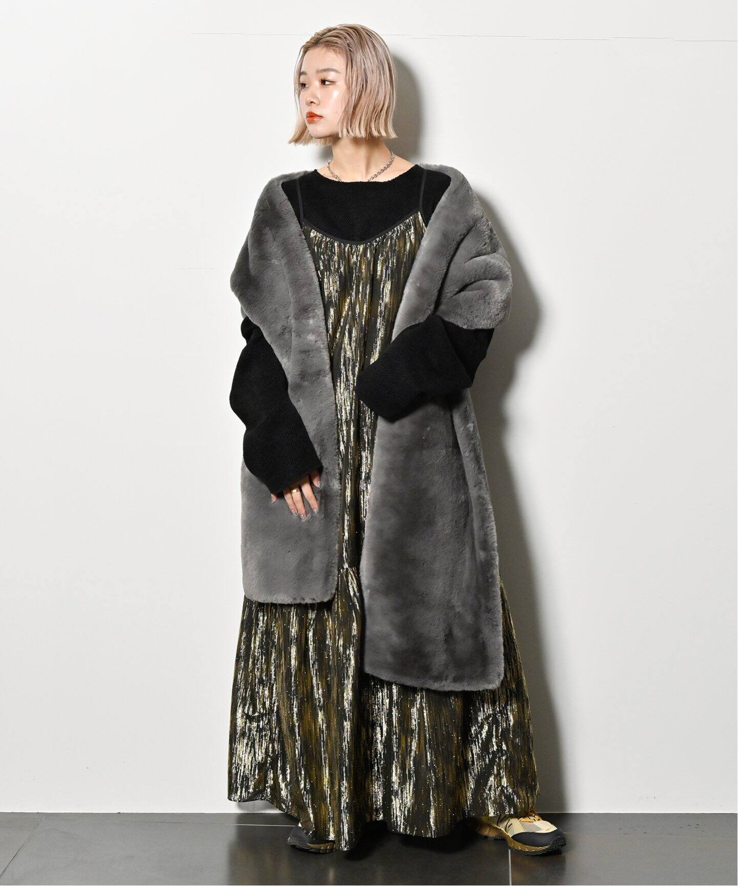 GOLD LAME DRESS：ワンピース（ワンピース）｜CITYSHOP（シティ 