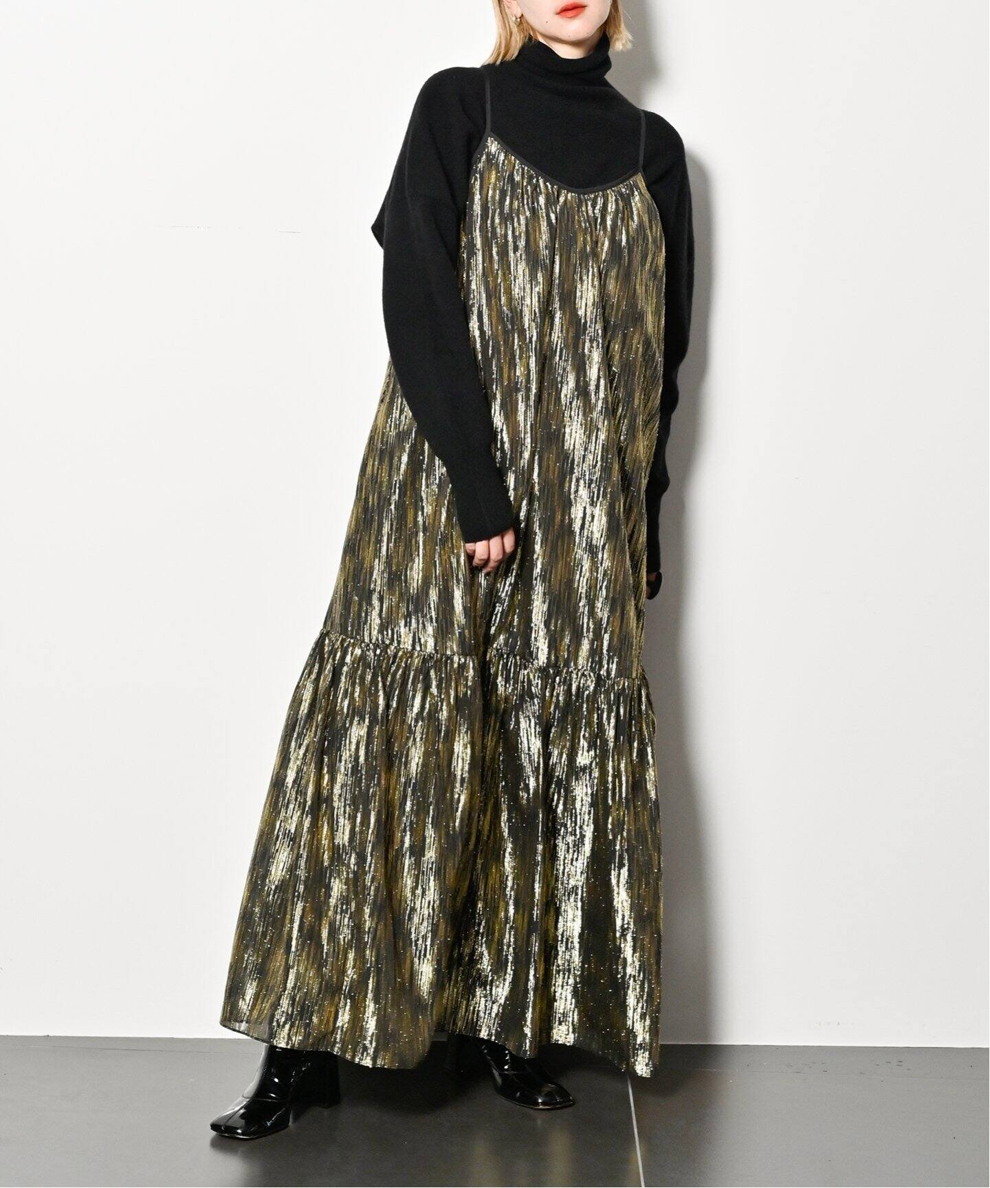GOLD LAME DRESS：ワンピース（ワンピース）｜CITYSHOP（シティ  