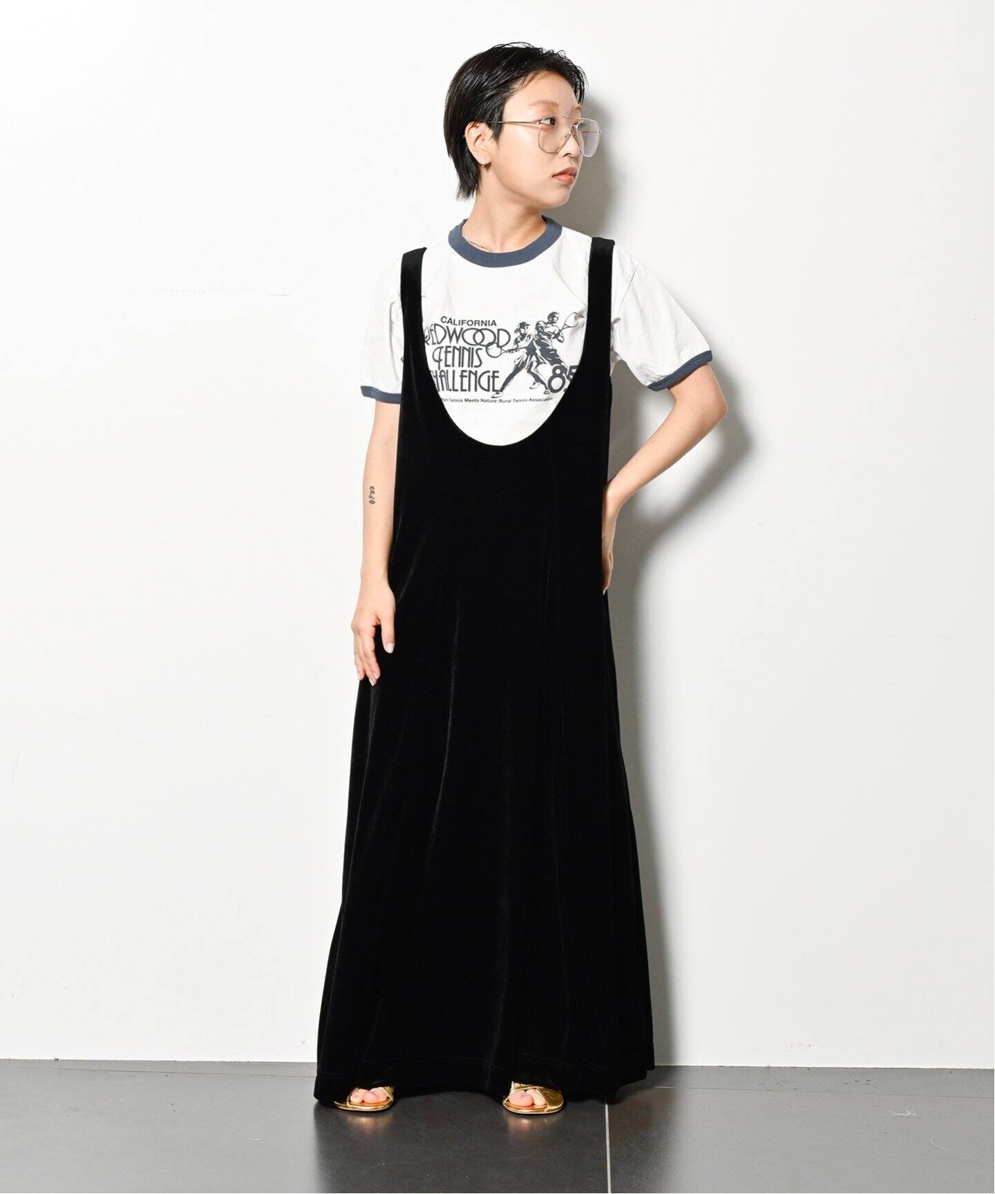 VELVET OPEN BACK DRESS：ワンピース（ワンピース）｜CITYSHOP（シティ  