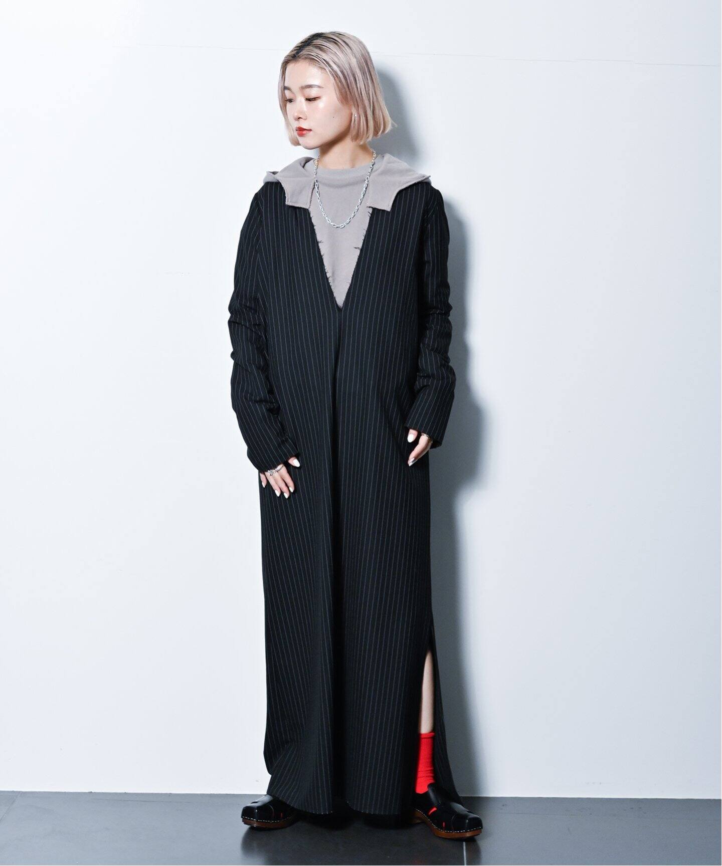 追加》V NECK LEAN DRESS：ワンピース（ワンピース）｜CITYSHOP 