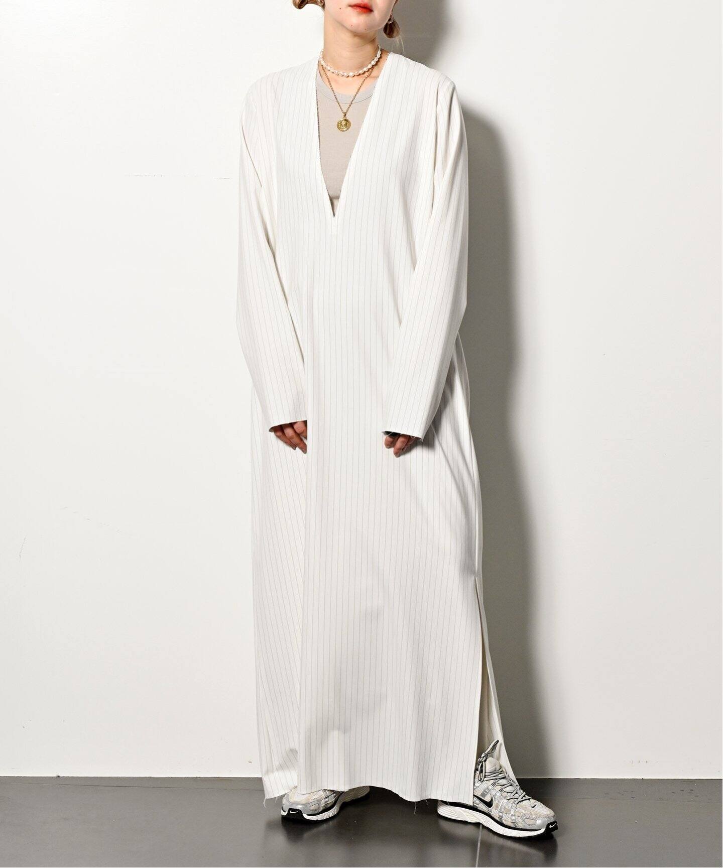 追加》V NECK LEAN DRESS：ワンピース（ワンピース）｜CITYSHOP 