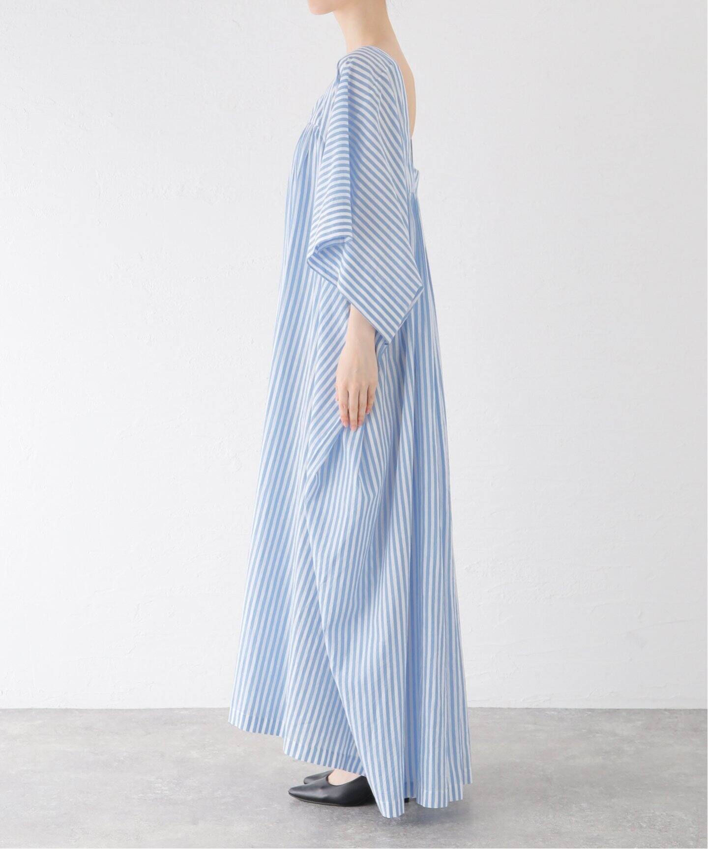 ANAAK HANOI STRIPE CAFTAN SS24-D0508-STR：ワンピース（ワンピース  