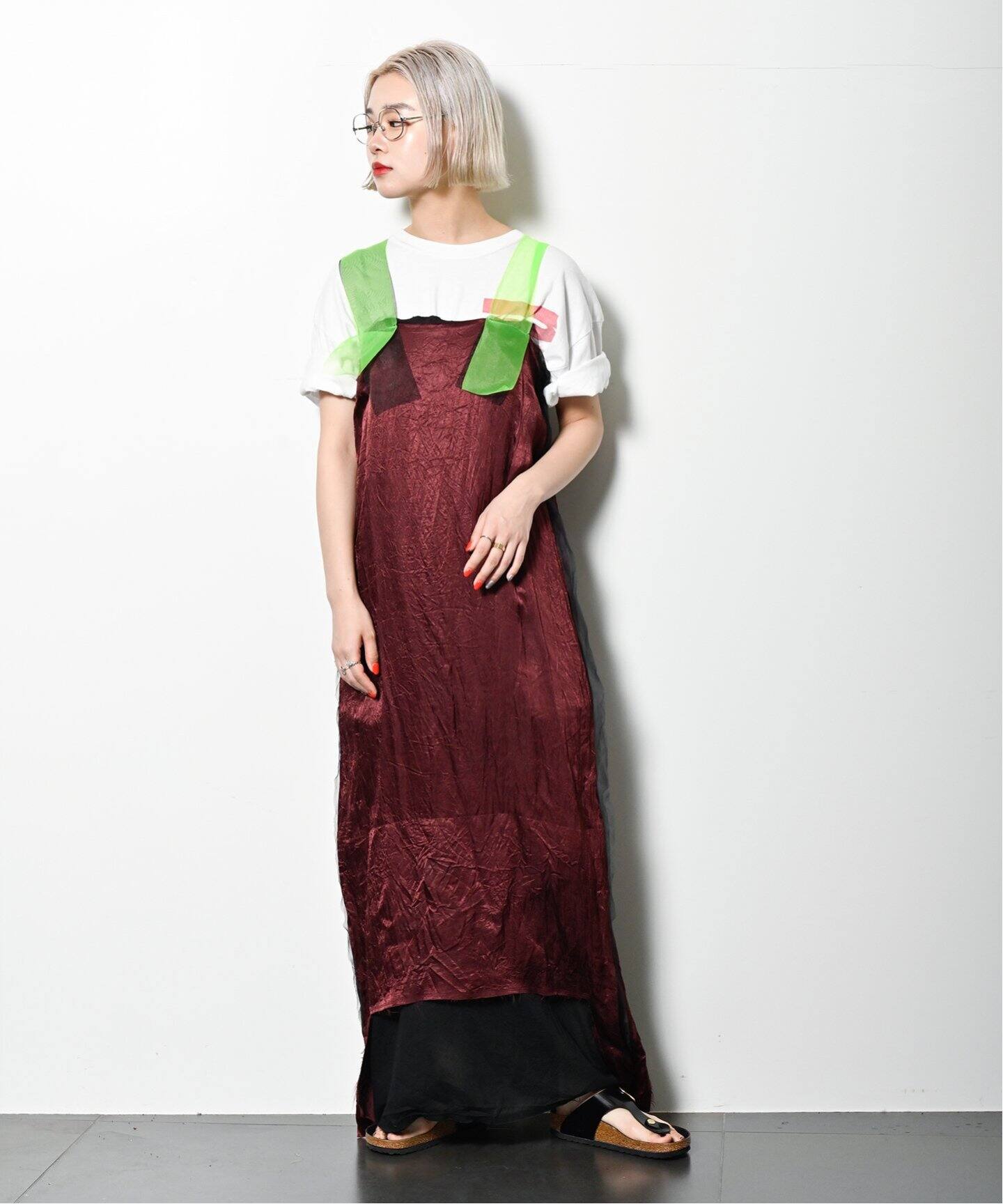 PONTI 別注 SEETHROUGH STRING DRESS：ワンピース（ワンピース  
