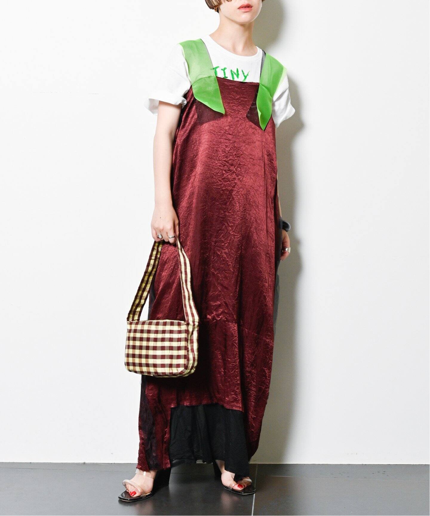 PONTI 別注 SEETHROUGH STRING DRESS：ワンピース（ワンピース 