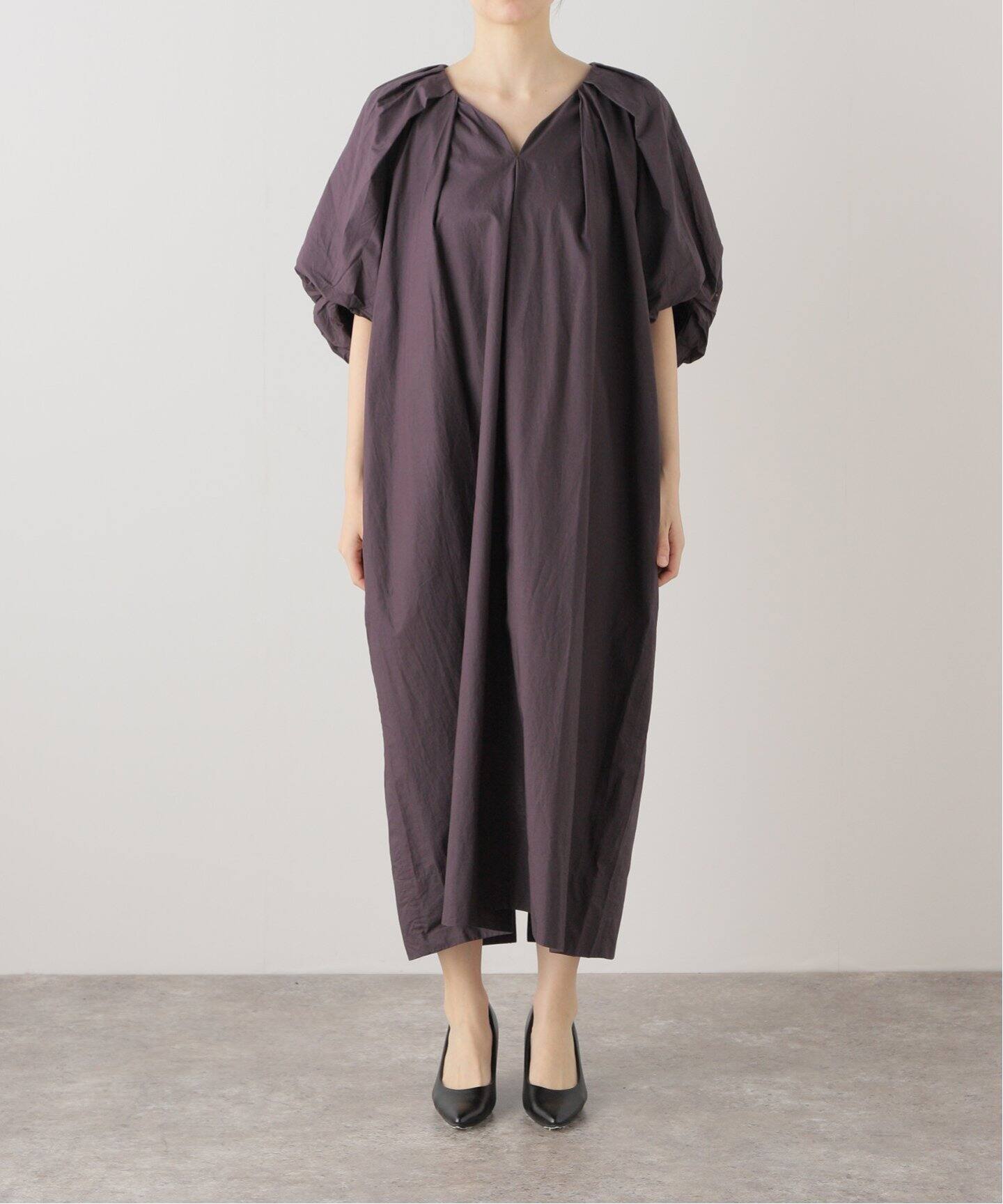 SAYAKA DAVIS Tucked Cocoon Dress SIDR-301-OCP：ワンピース  