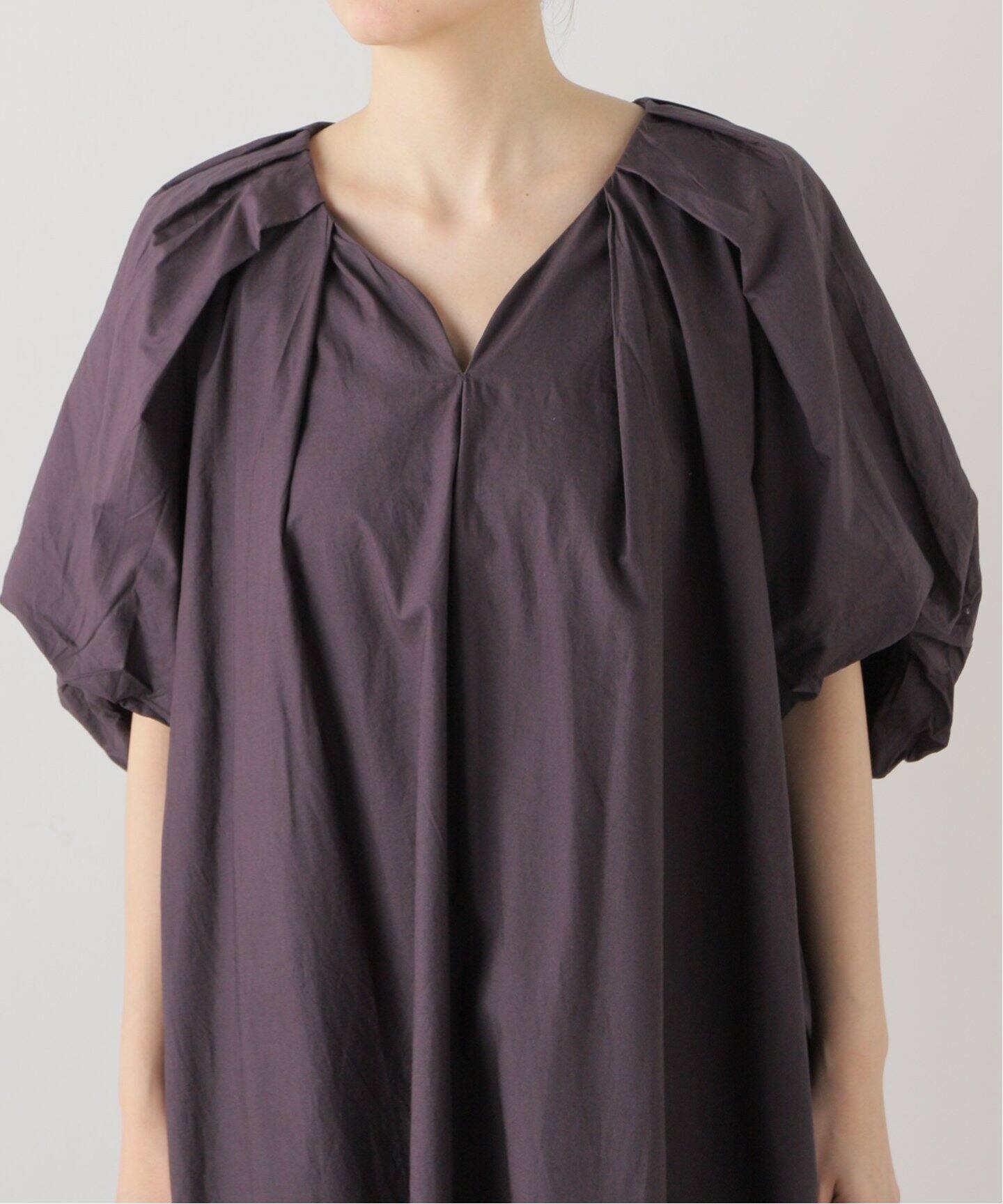 SAYAKA DAVIS Tucked Cocoon Dress SIDR-301-OCP：ワンピース 