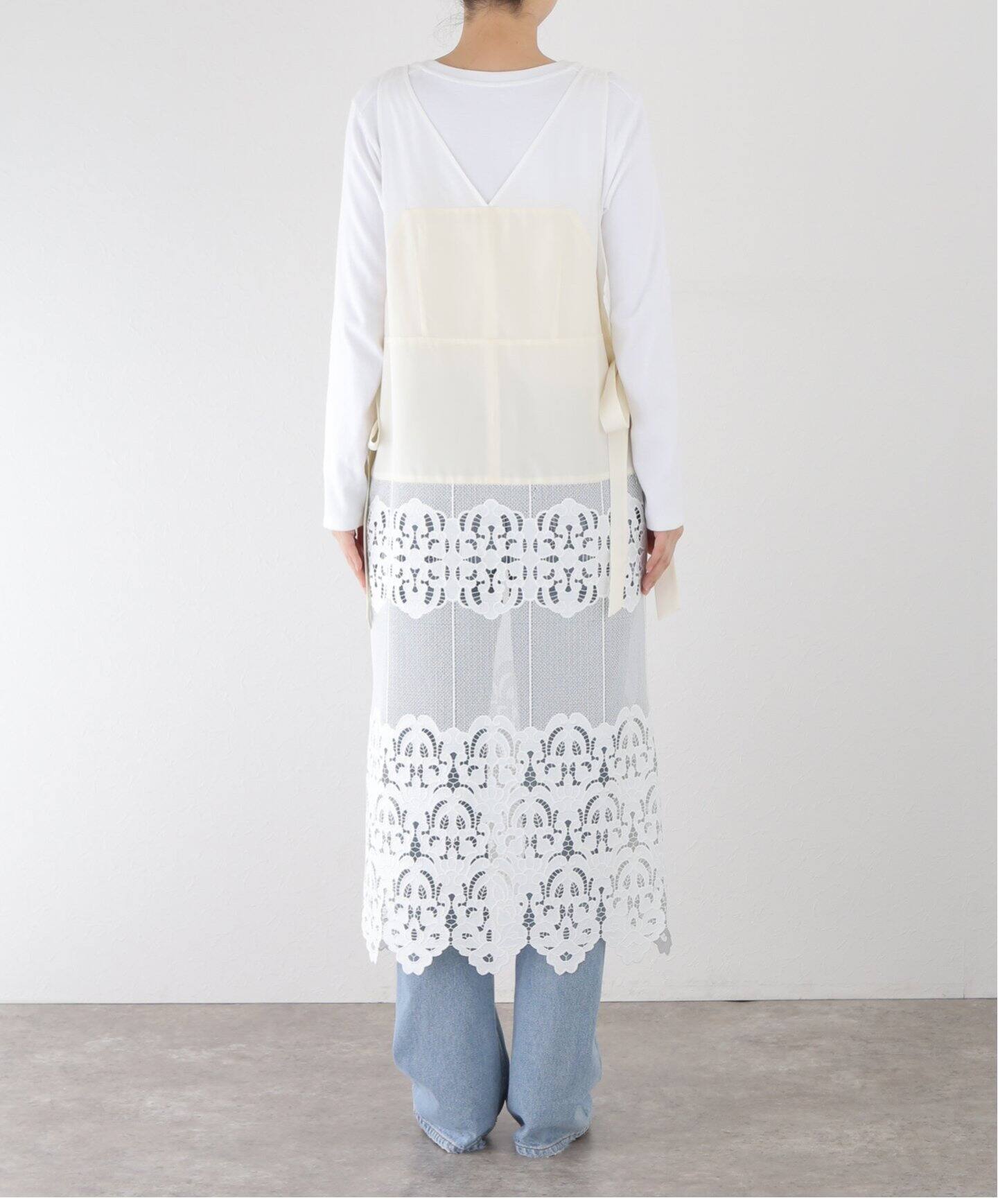 TOGA PULLA/トーガプルラ】Mesh lace dress：ワンピース（ワンピース 