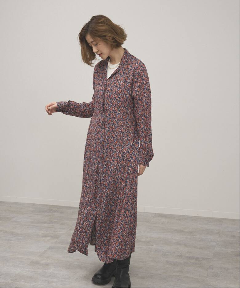 flower print 開襟ワンピース（ワンピース）｜OUTDOOR PRODUCTS  