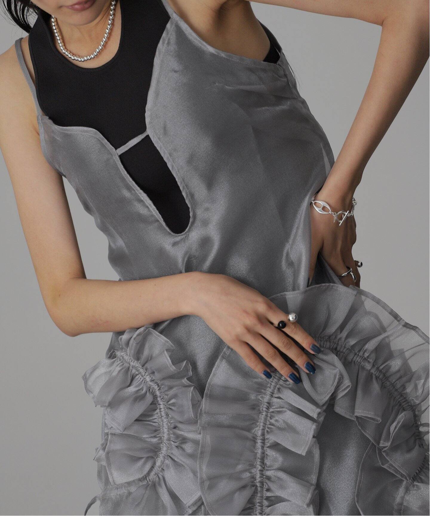 KNUTHMARF layered tulle onepiece KM24SUG08（ワンピース）｜BOICE 