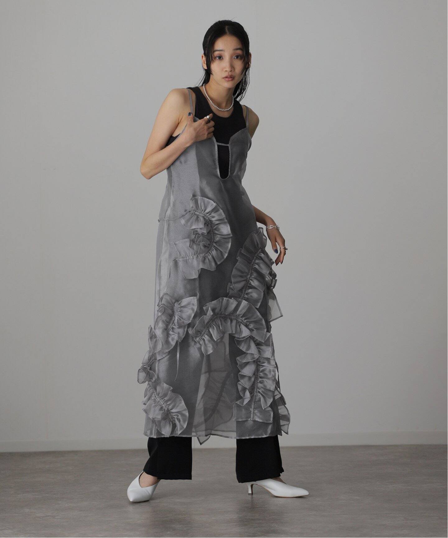 KNUTHMARF layered tulle onepiece KM24SUG08（ワンピース）｜BOICE 