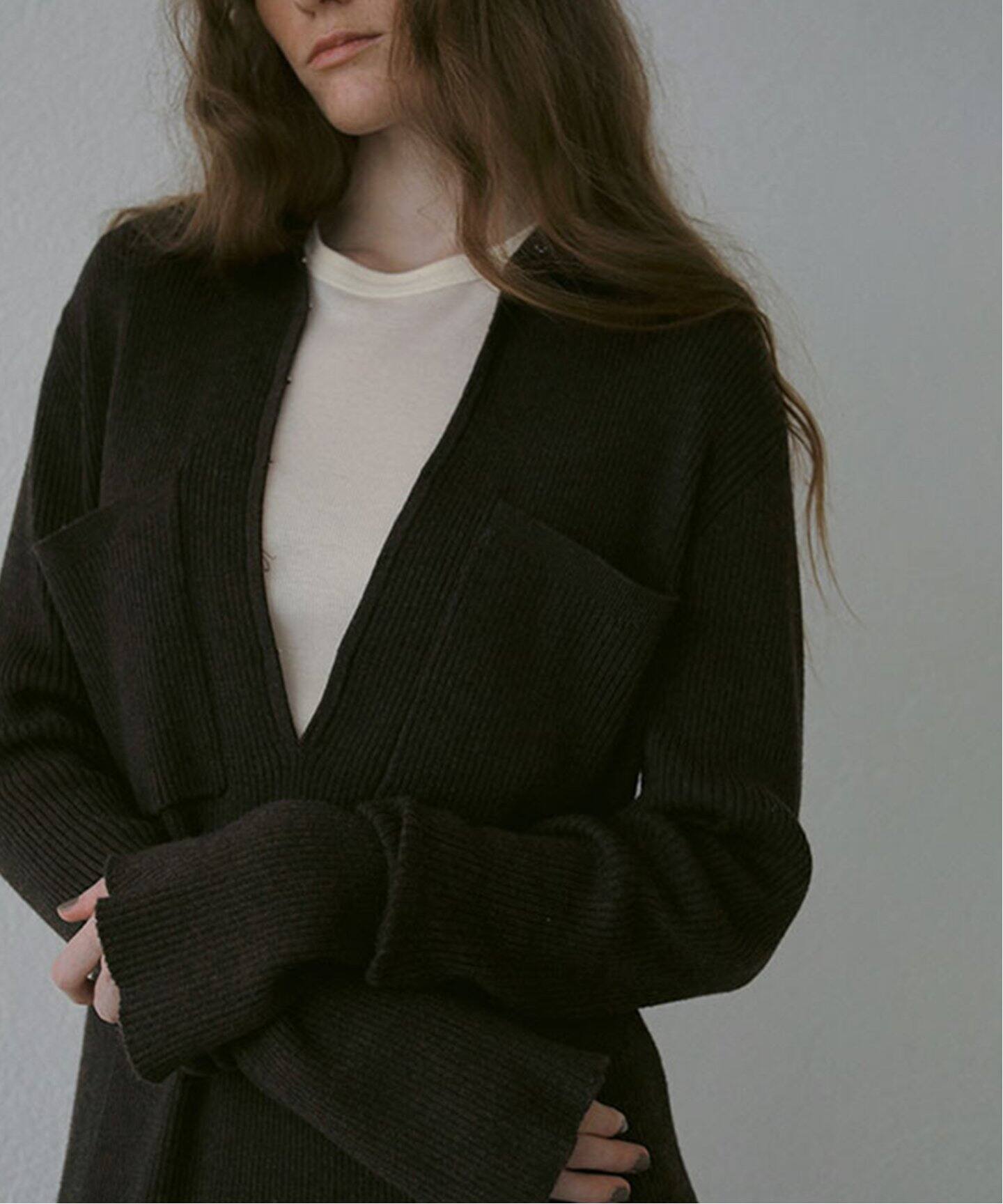 ETRE TOKYO フロントホックロングニットワンピース 1224631123 