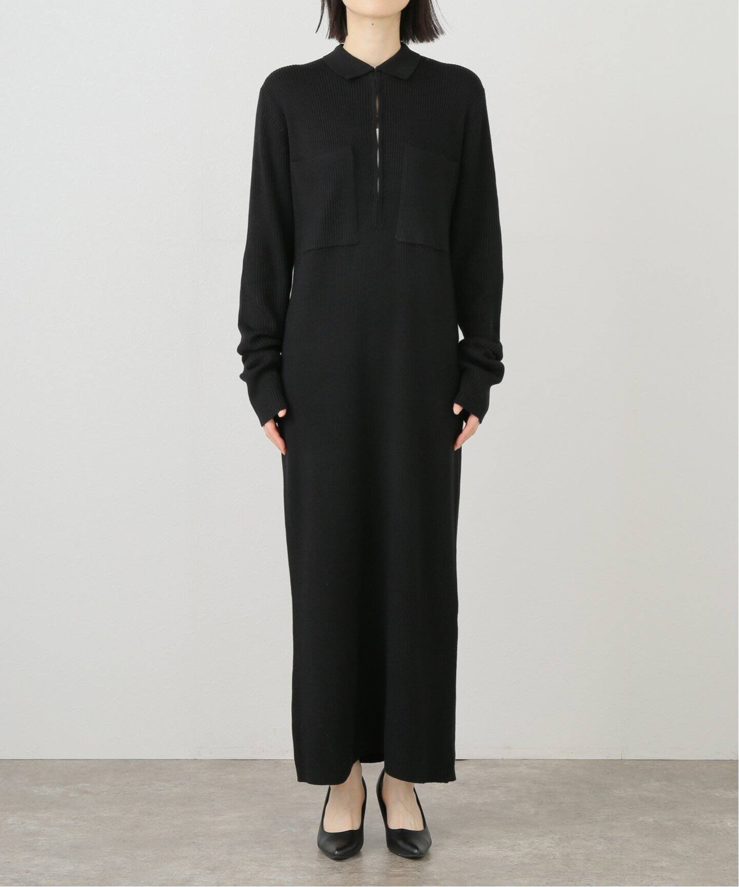 ETRE TOKYO フロントホックロングニットワンピース 1224631123 