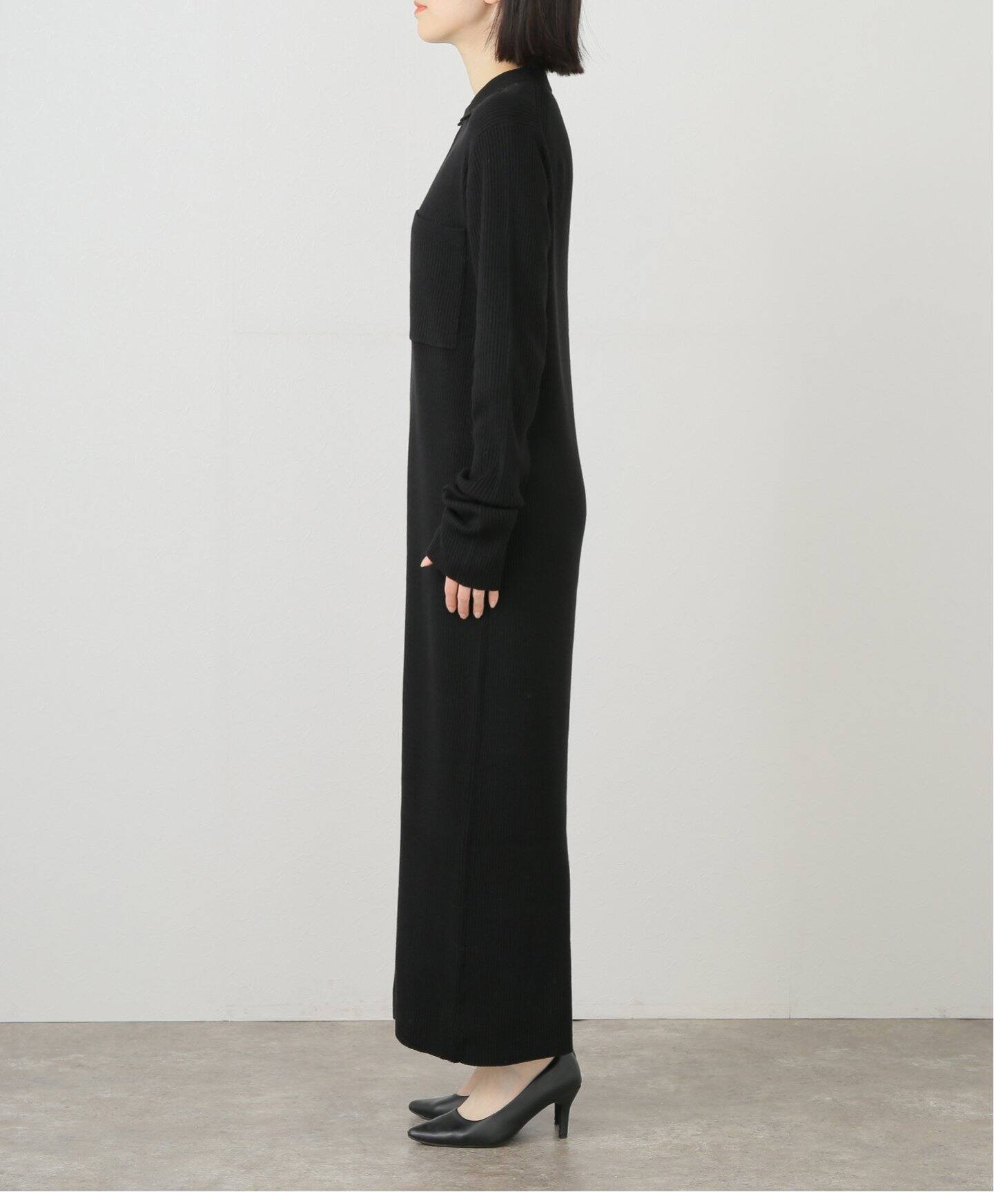 ETRE TOKYO フロントホックロングニットワンピース 1224631123 