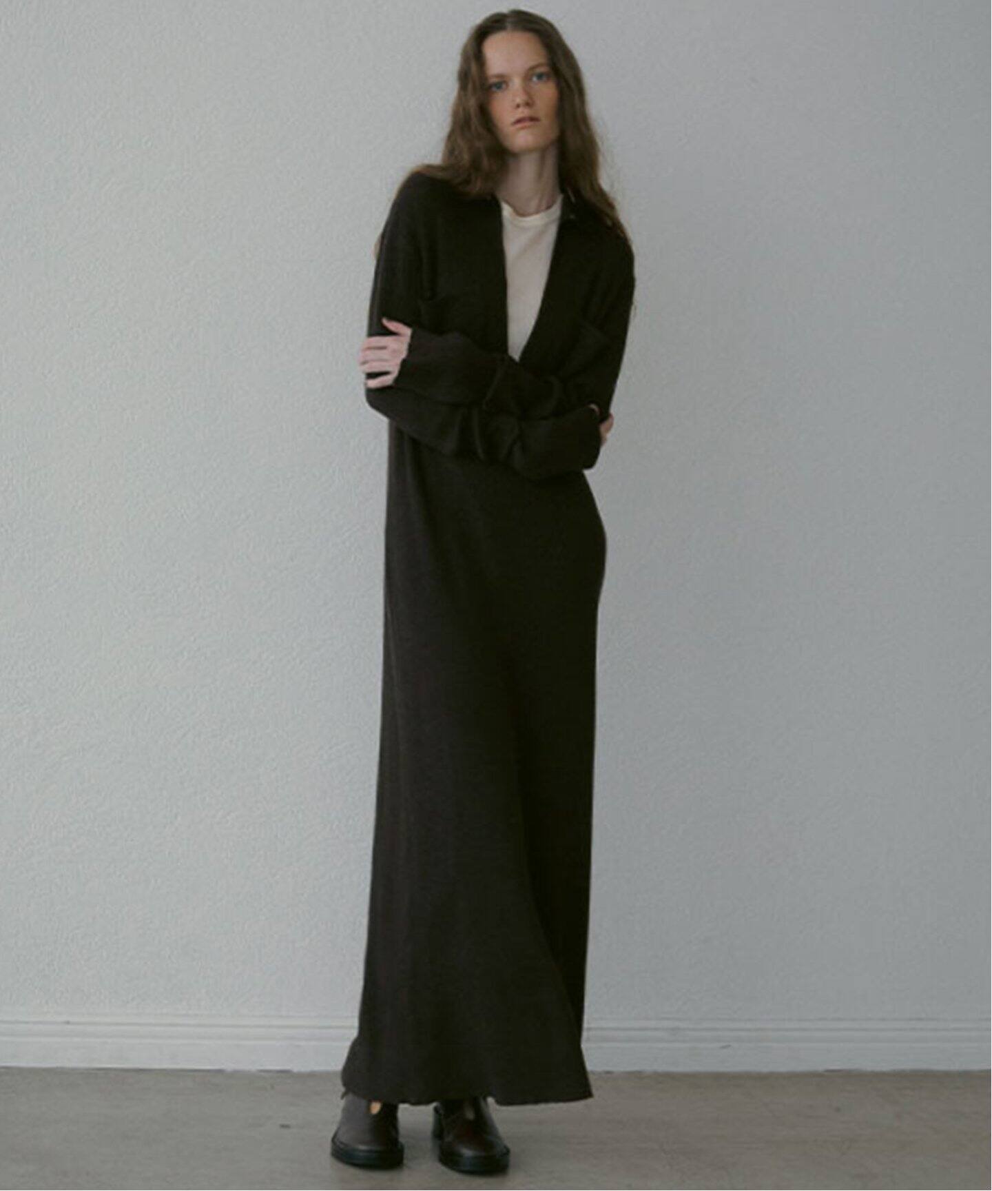 ETRE TOKYO フロントホックロングニットワンピース 1224631123  