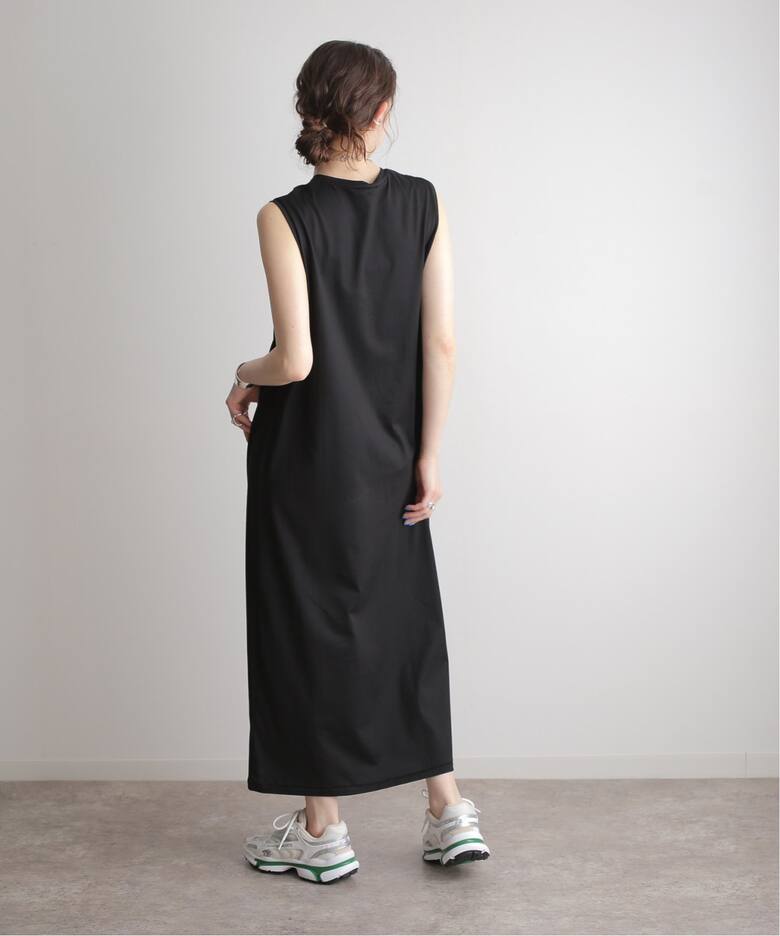 ATON SUVIN タンクトップ ドレス黒（◇[SMA-SARA NS OP]SOLAMONAT  