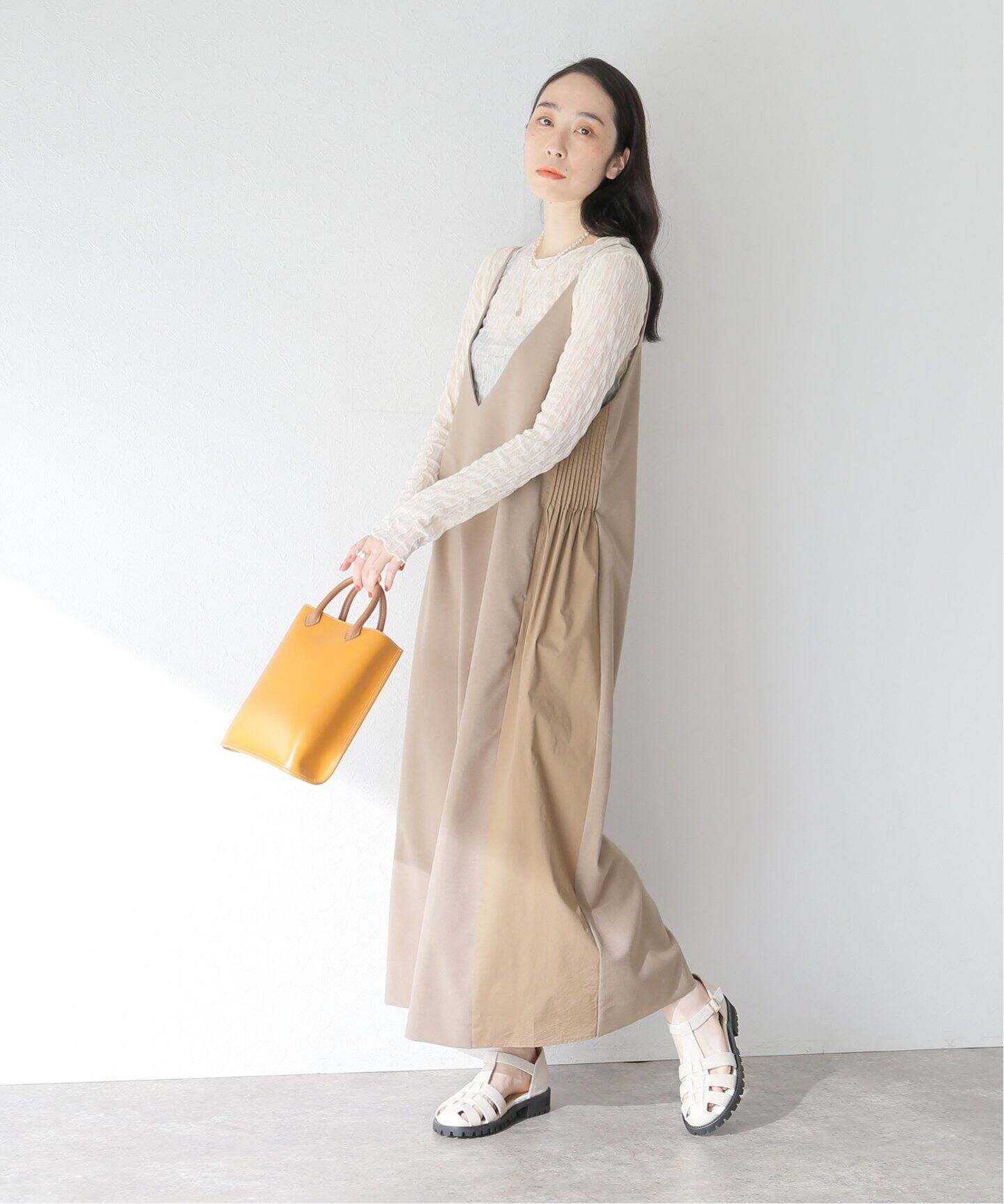 ADAWAS / アダワス】PINTUCK CAMI DRESS（ワンピース）｜BOICE FROM 