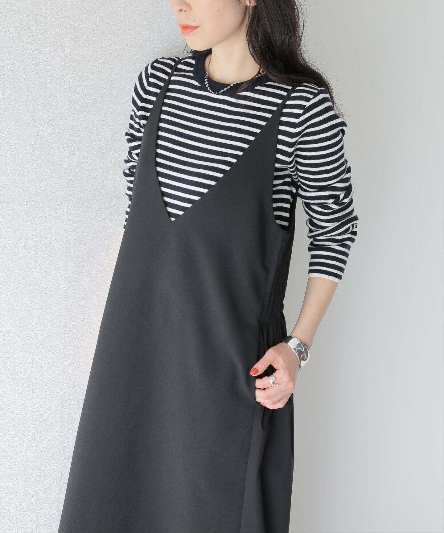 ADAWAS / アダワス】PINTUCK CAMI DRESS（ワンピース）｜BOICE FROM 