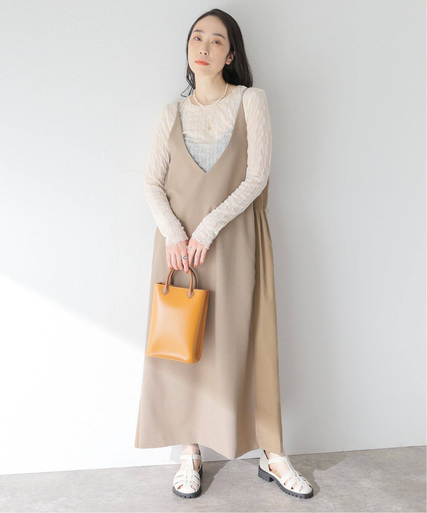 ADAWAS / アダワス】PINTUCK CAMI DRESS（ワンピース）｜BOICE FROM 
