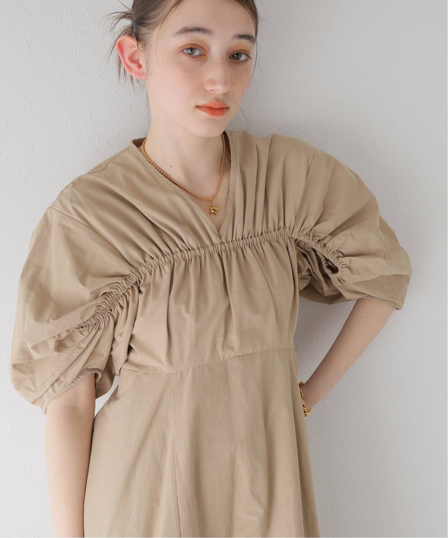 セール 30%OFF】CROSSING GATHER ONEPIECE(506005335) | クラネ