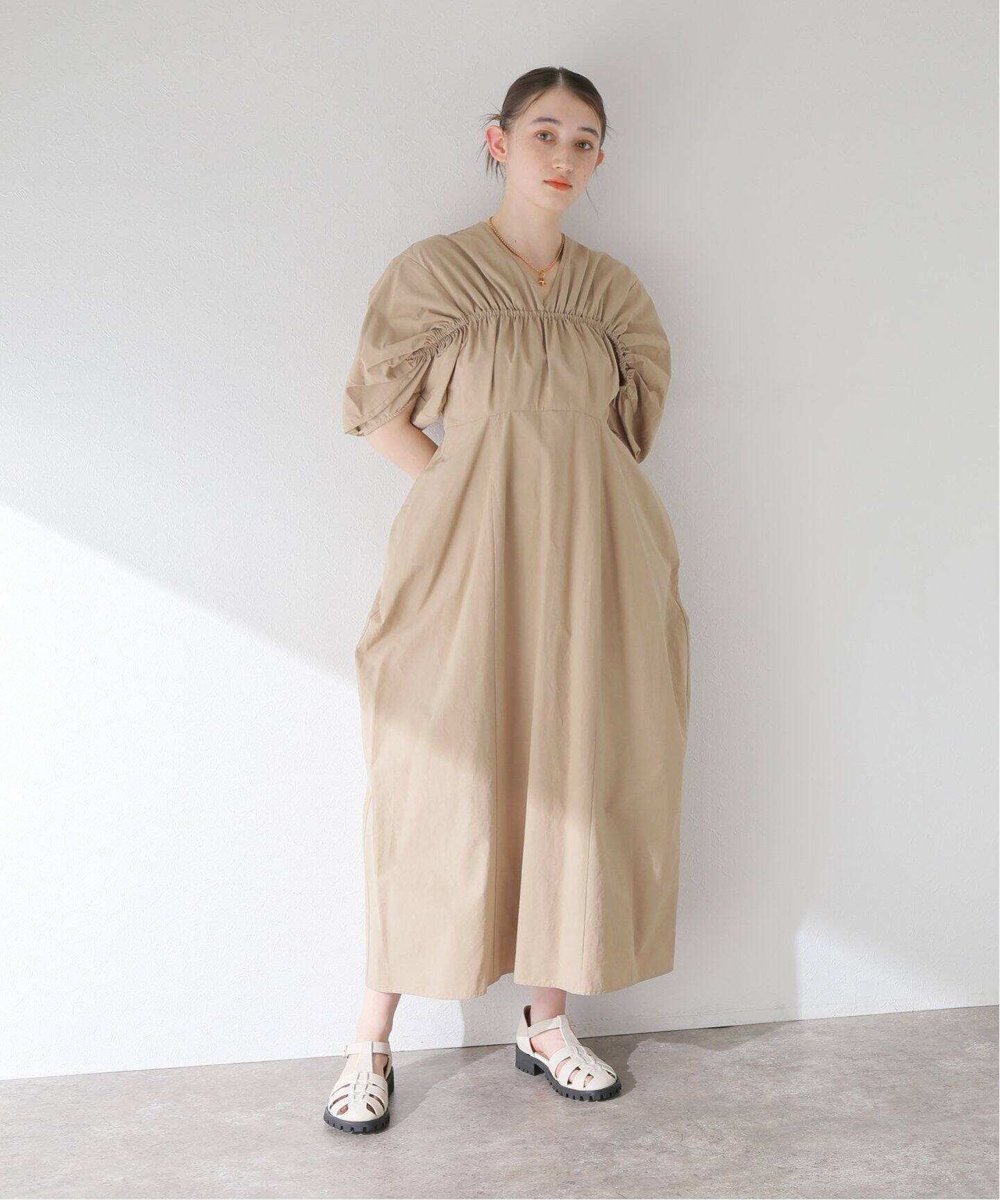 CLANE / クラネ】CROSSING GATHER ONEPIECE（ワンピース）｜BOICE FROM  