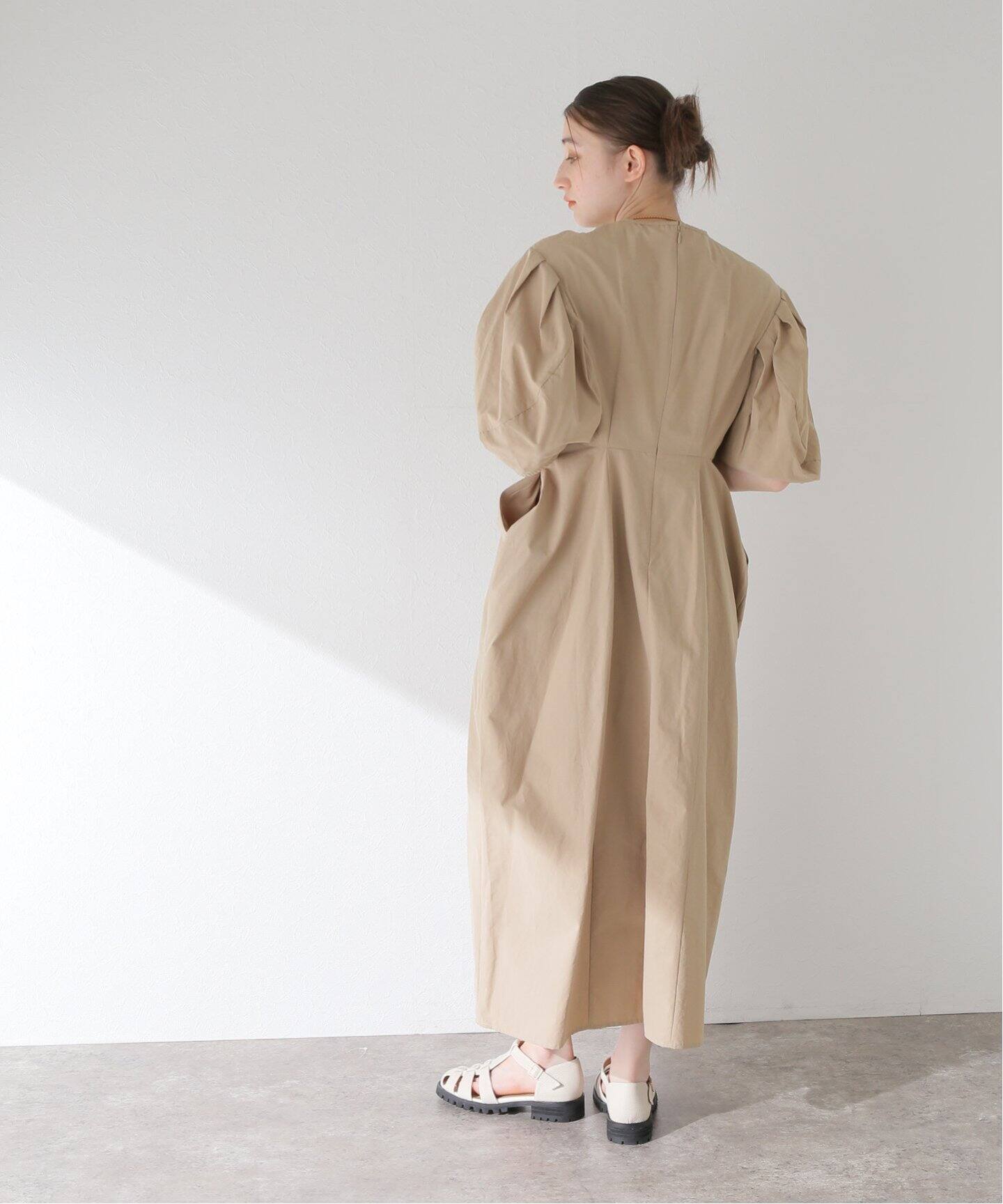 CLANE / クラネ】CROSSING GATHER ONEPIECE（ワンピース）｜BOICE FROM  