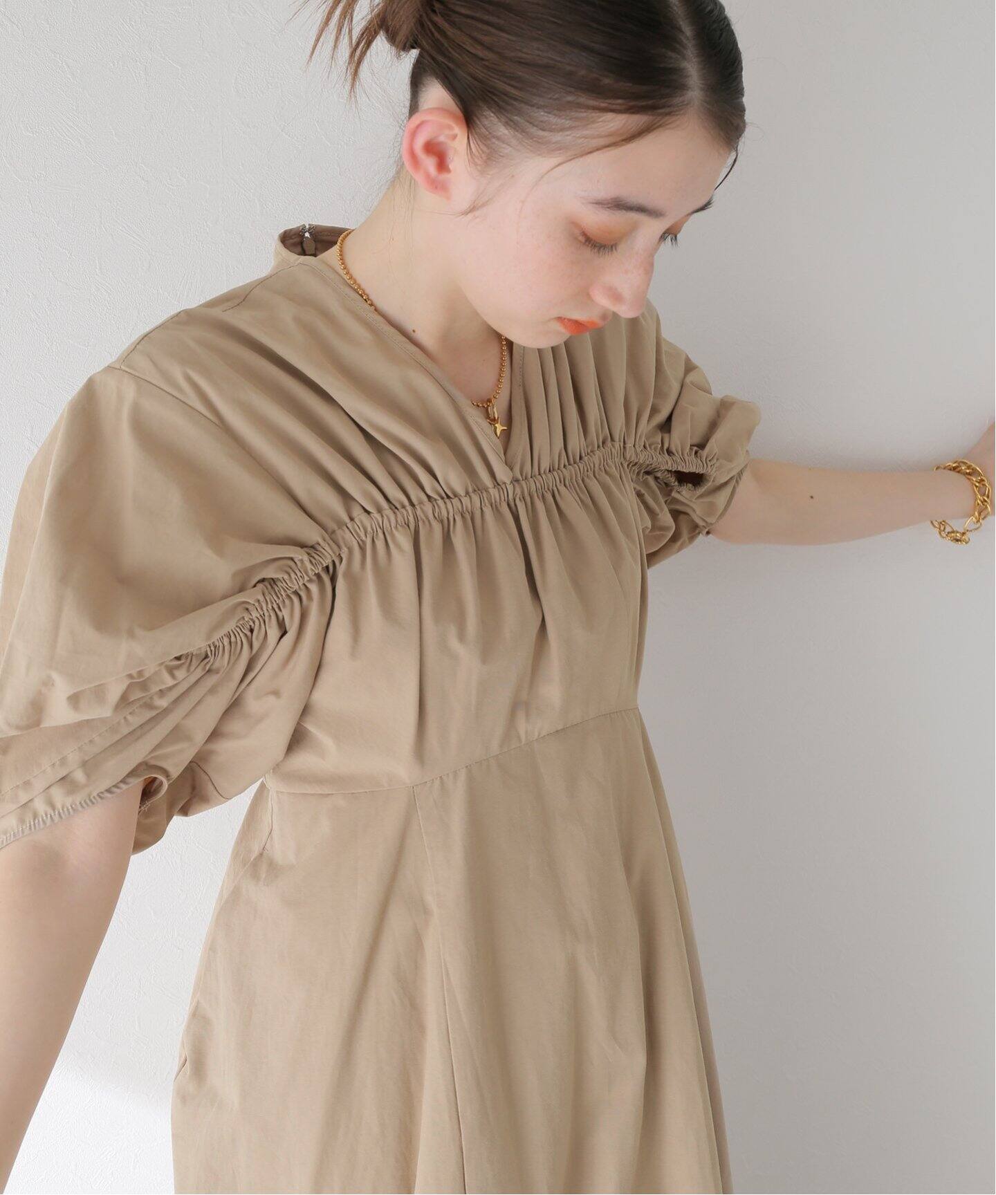 CLANE / クラネ】CROSSING GATHER ONEPIECE（ワンピース）｜BOICE FROM 