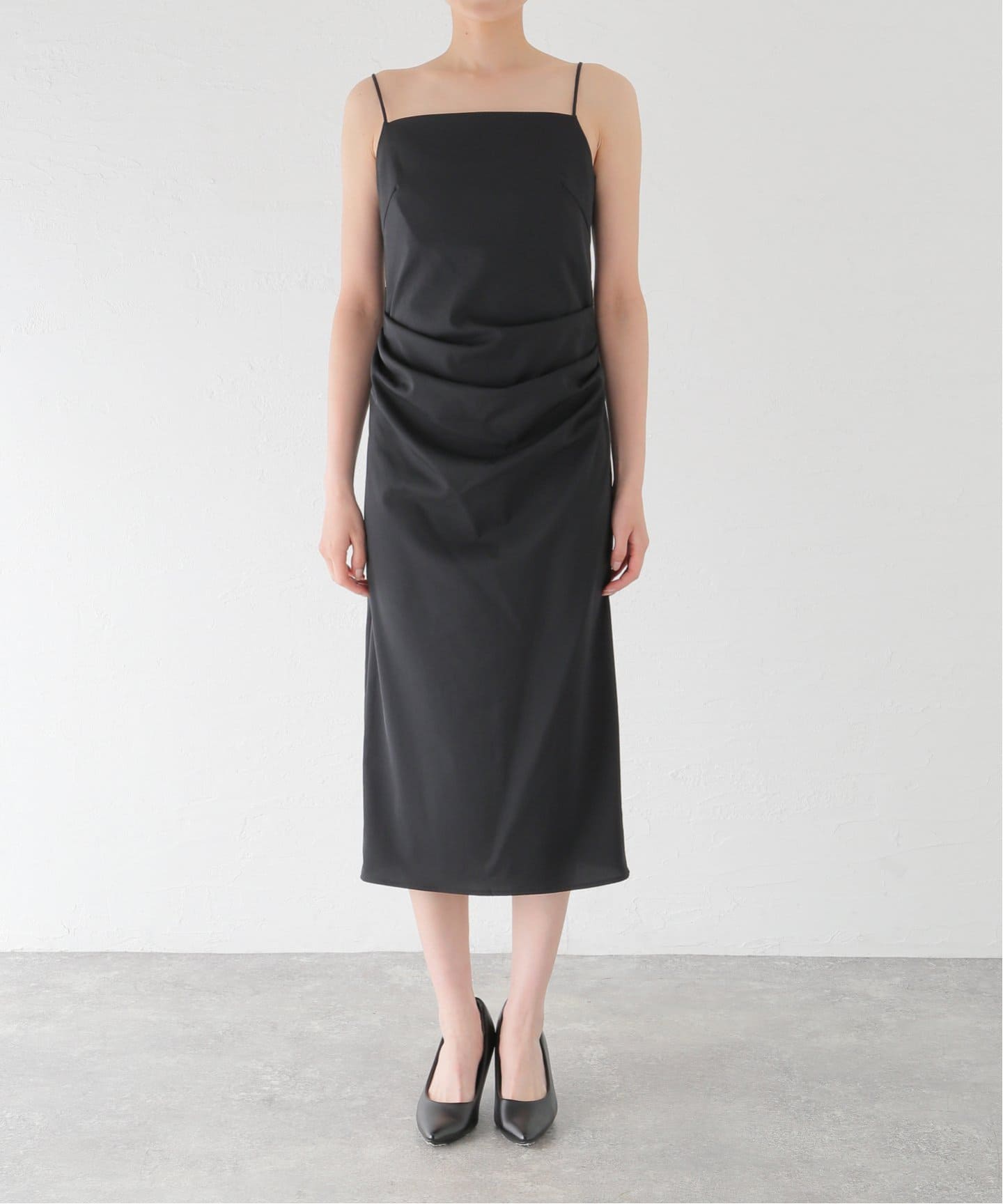 ワンピース TODAYFUL / Drape Camisole Dress / BLACK TODAYFUL / Drape Camisole Dress / BLACK レディース