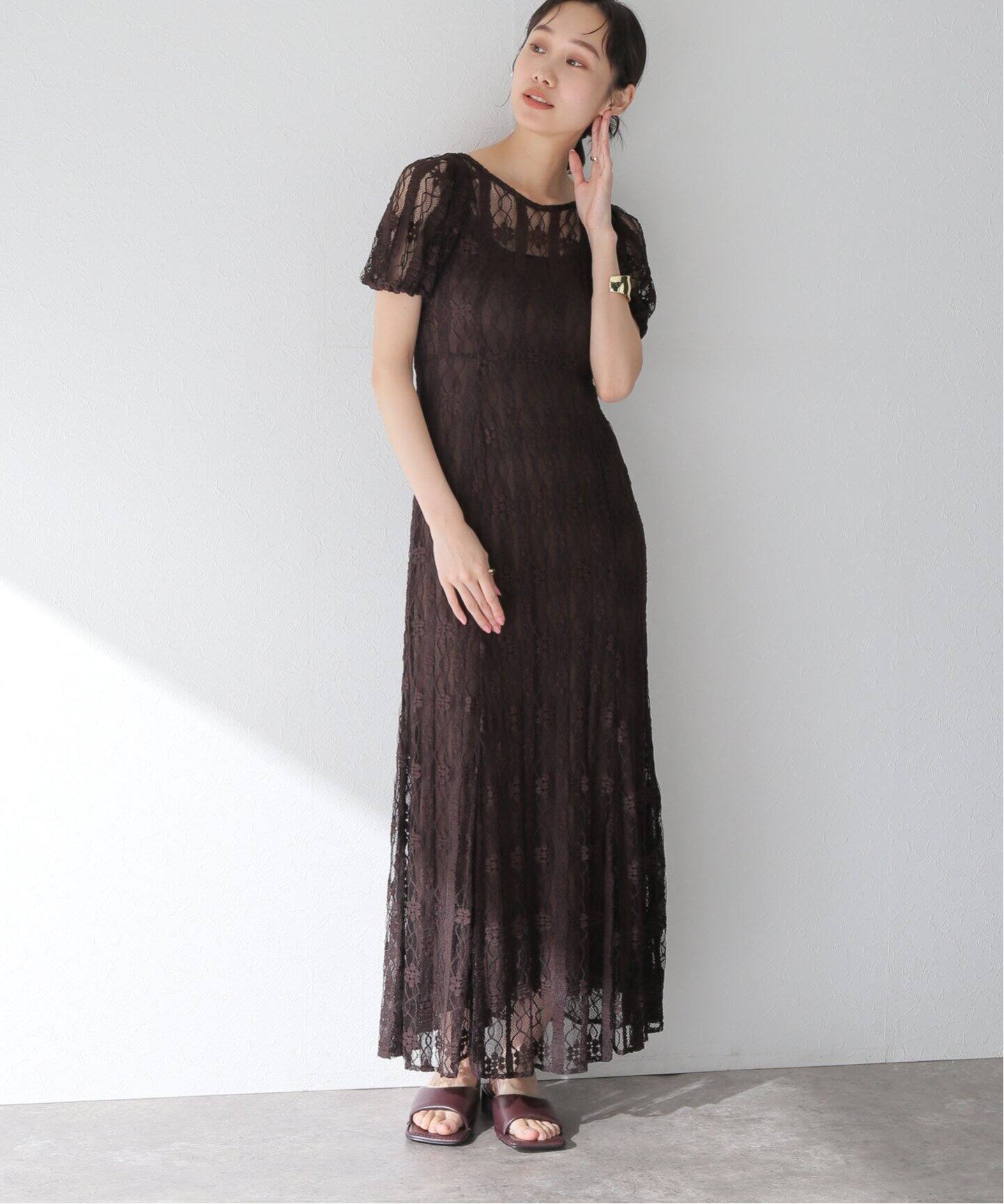 CLANE LACE MINI PUFF SLEEVE ONEPIECE（ワンピース）｜BOICE FROM  